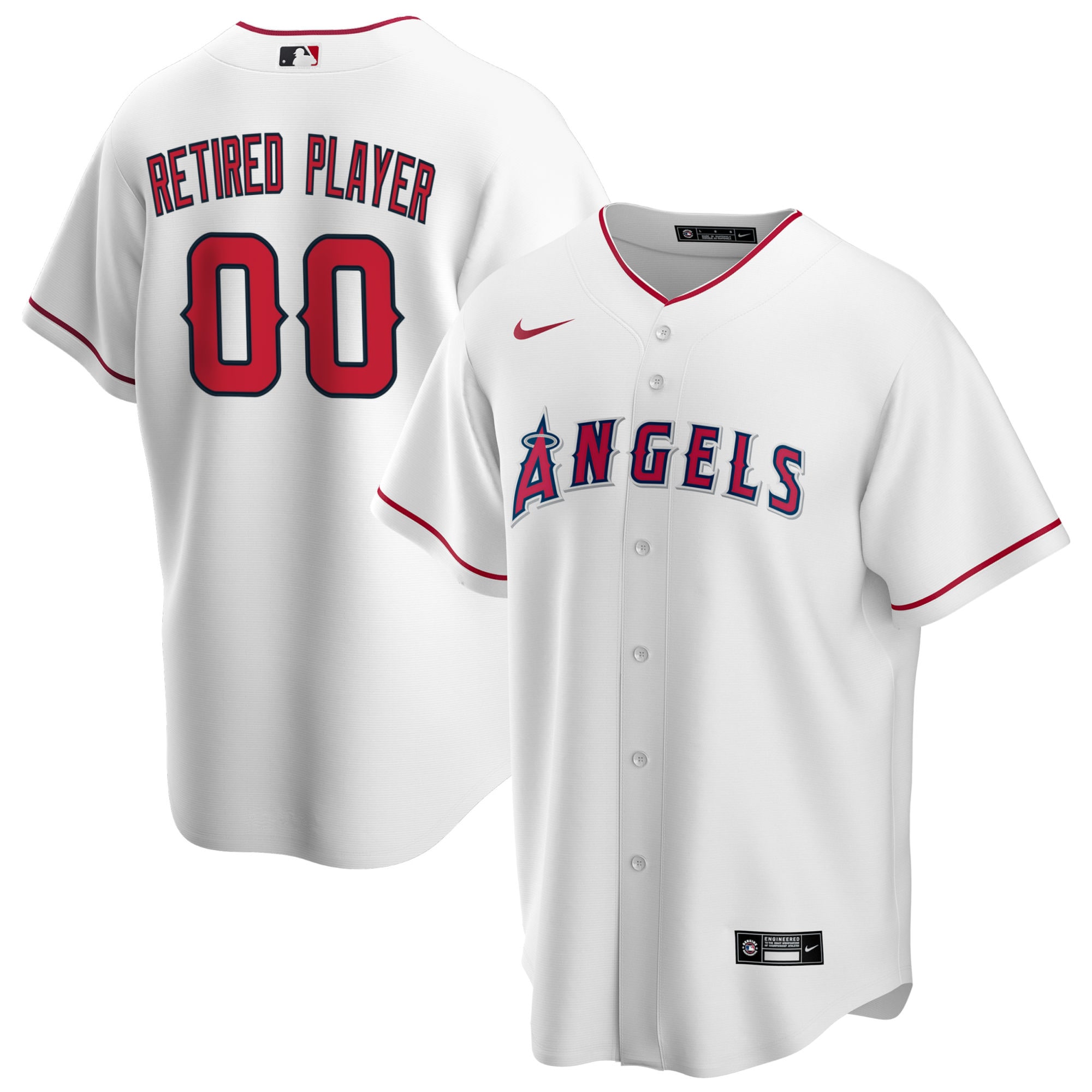 Los Angeles Angels Home Pick-a-player Retired Roster Replica Baseball Jersey – White