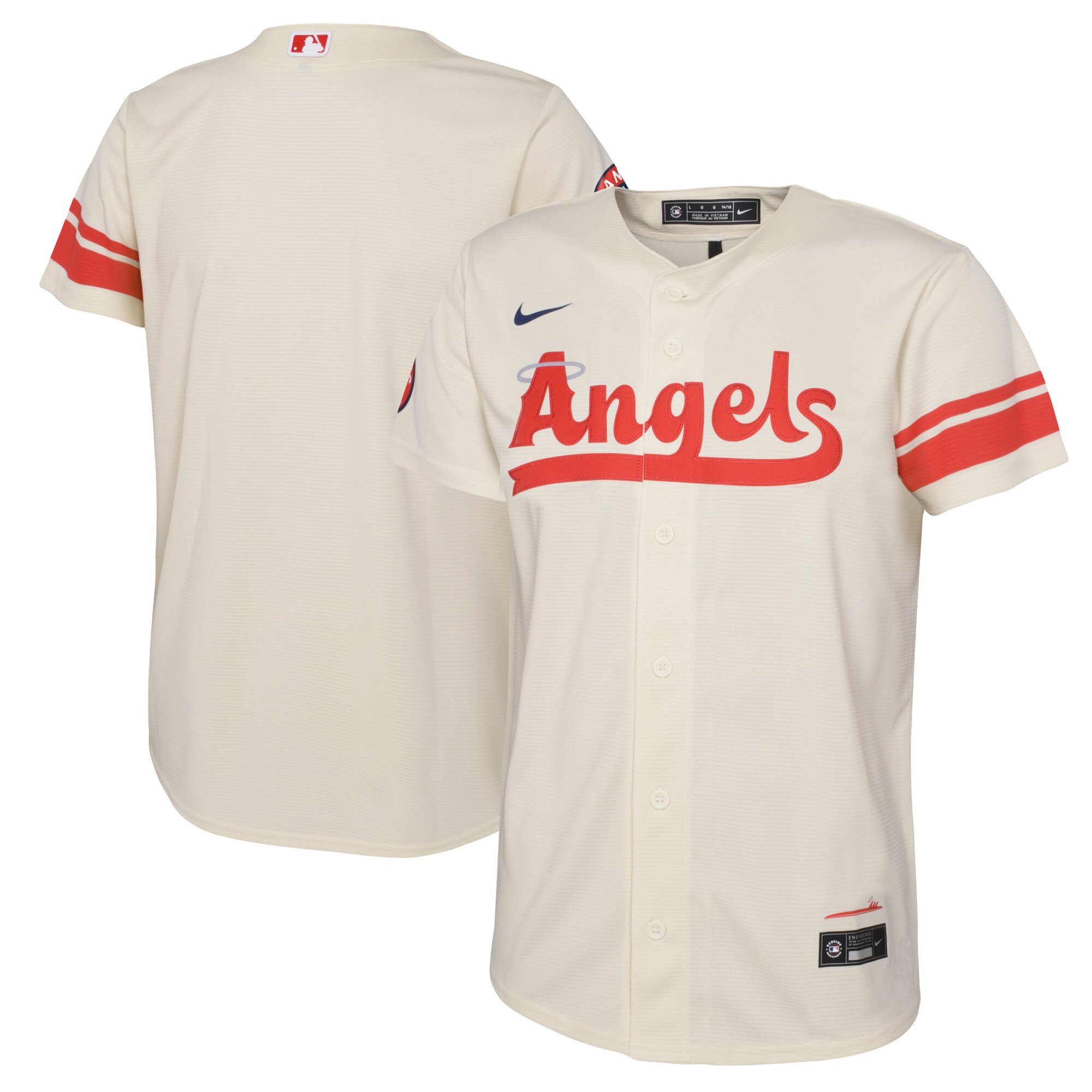 Los Angeles Angels Infant City Connect Replica Baseball Jersey - Cream