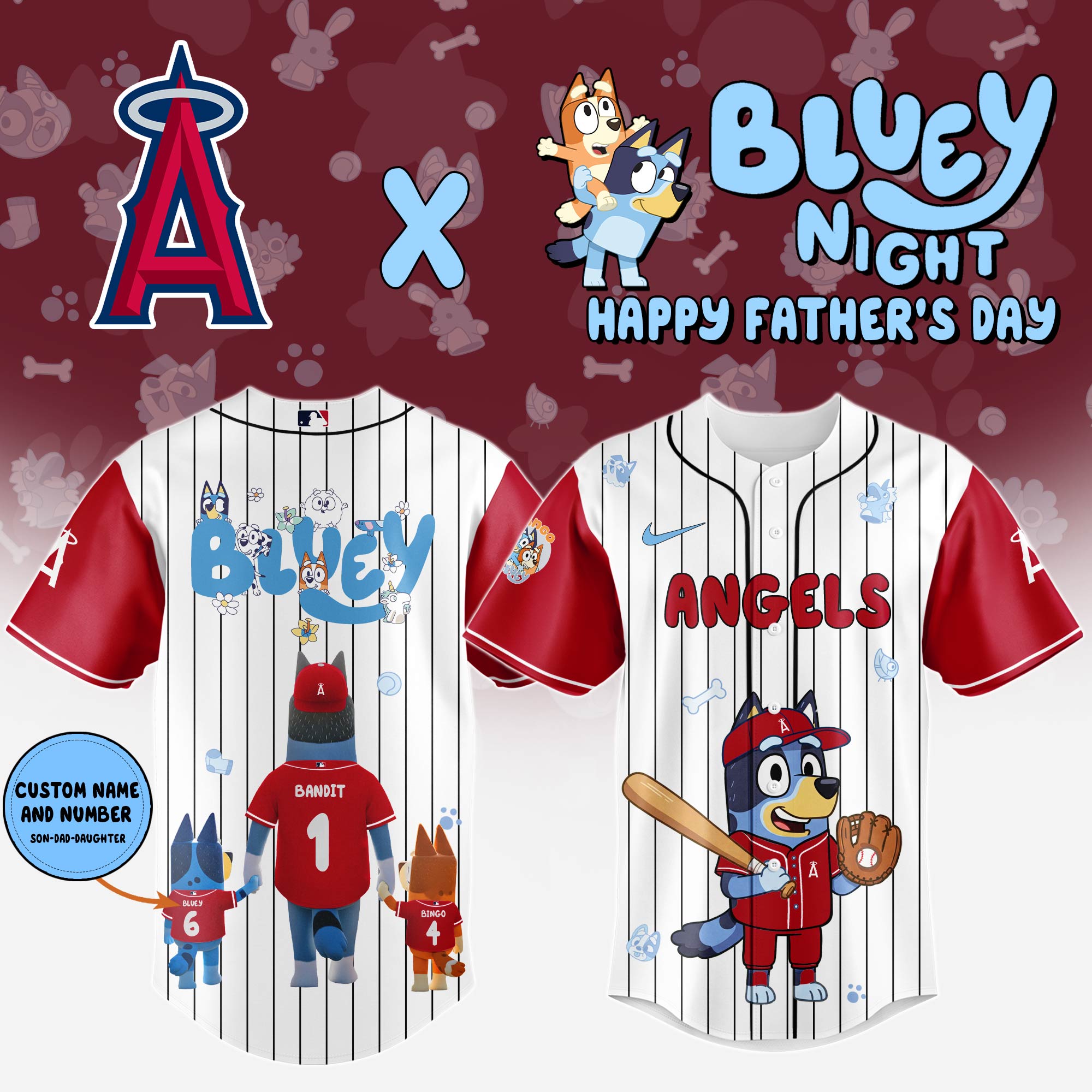 Los Angeles Angels Mlb X Law Enforcement Night Edition Custom Baseball Jersey 2025