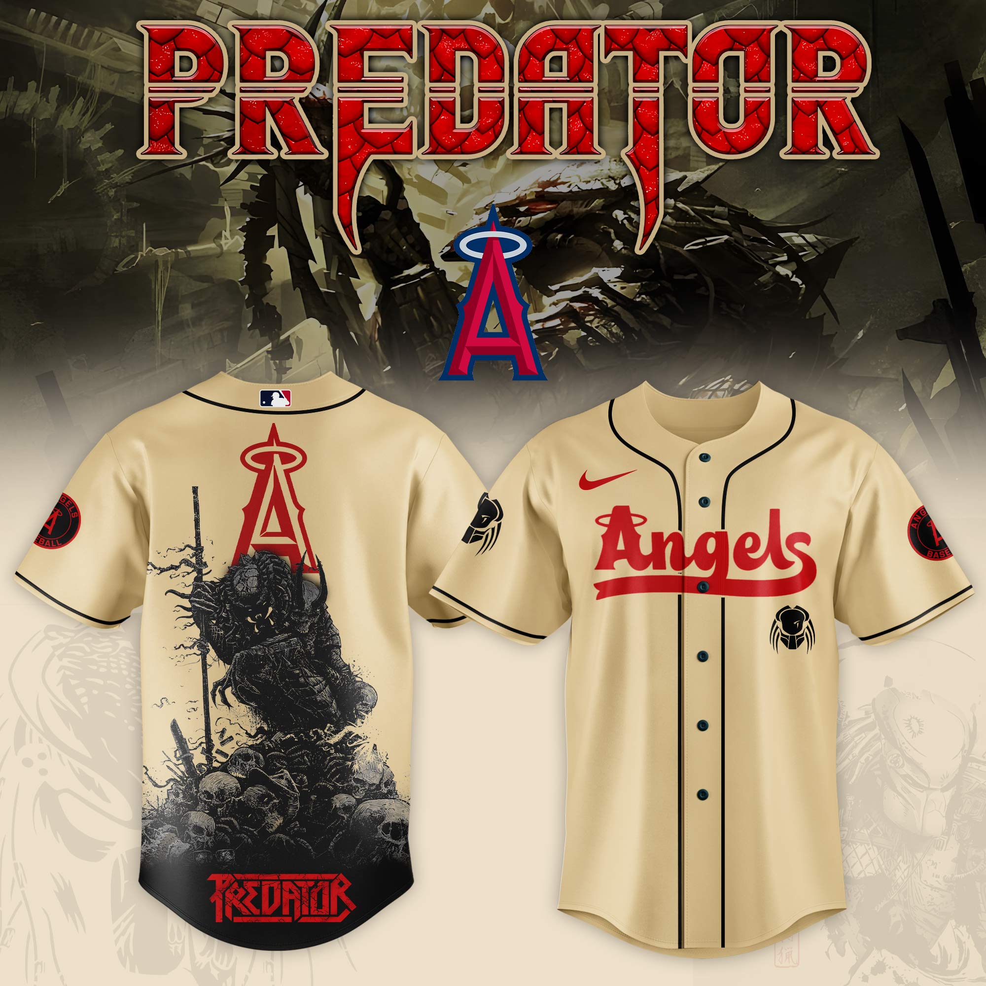 Los Angeles Angels Mlb X Predator Custom Baseball Jersey