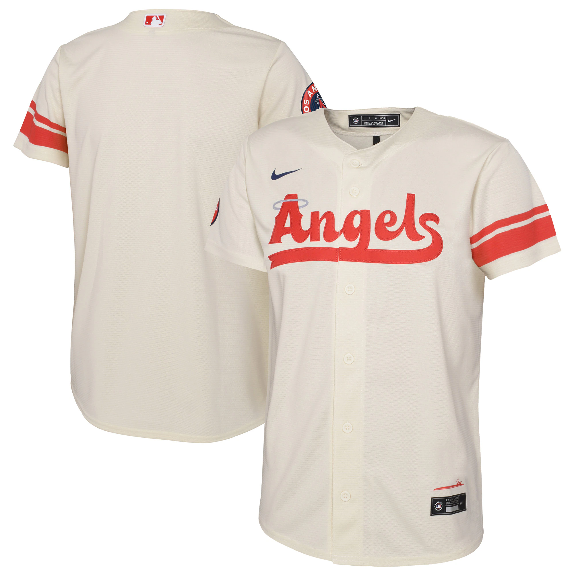 Los Angeles Angels Preschool 2022 City Connect Replica Baseball Jersey - Cream