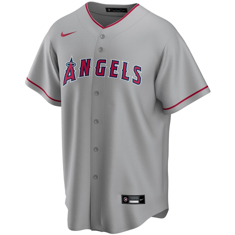 Alternative view of Los Angeles Angels Road 2020 Replica Team Baseball Jersey ÃƒÂ¢Ã¢â€šÂ¬Ã¢â‚¬Å“ Gray