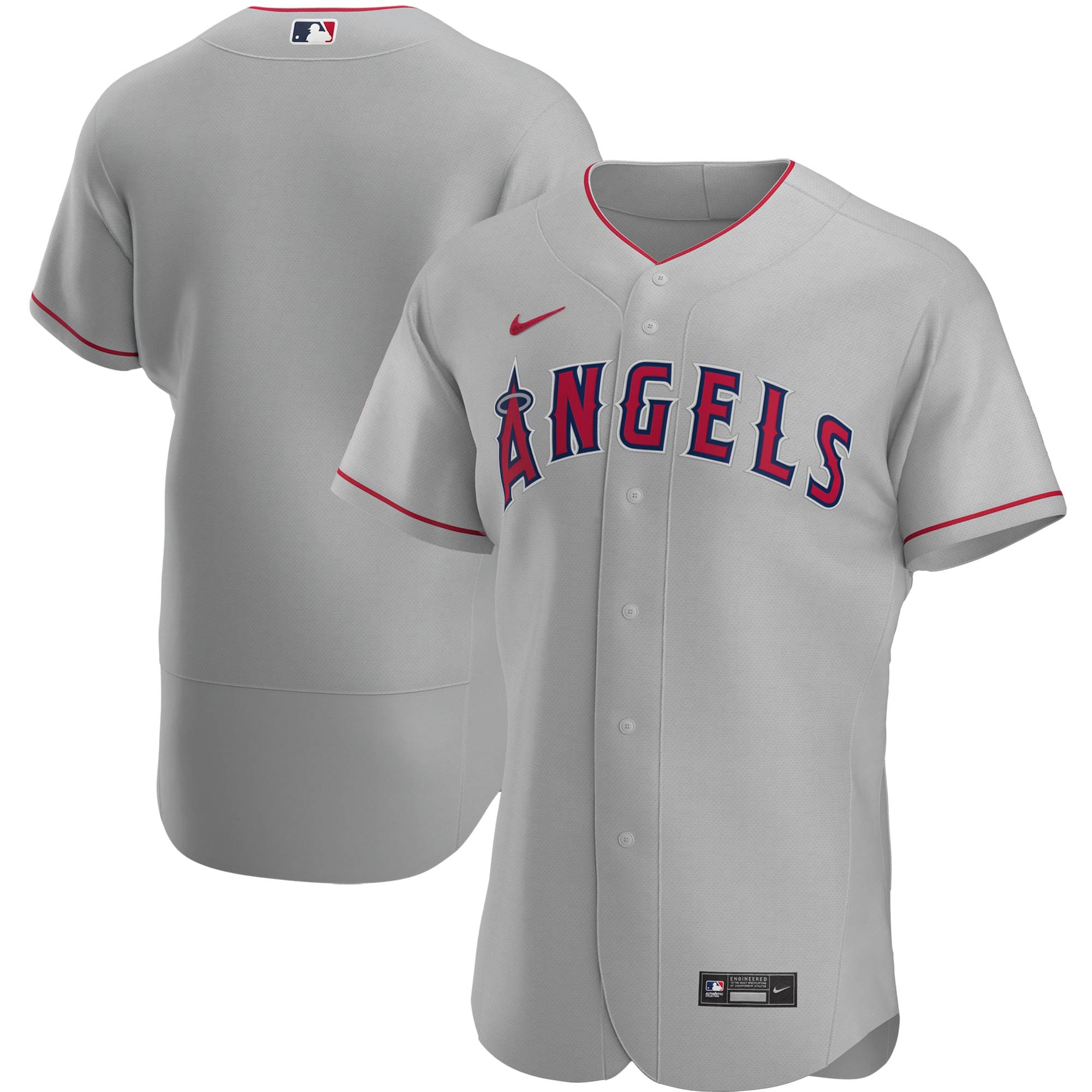 Los Angeles Angels Road Authentic Team Baseball Jersey - Gray