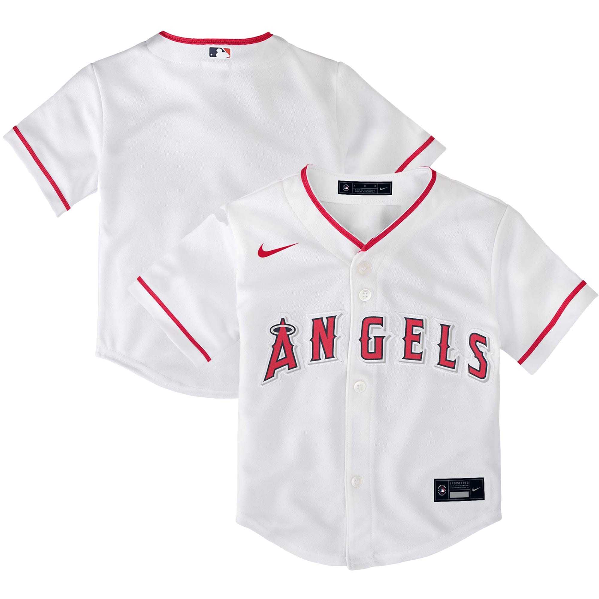 Los Angeles Angels Toddler Home Replica Team Baseball Jersey - White