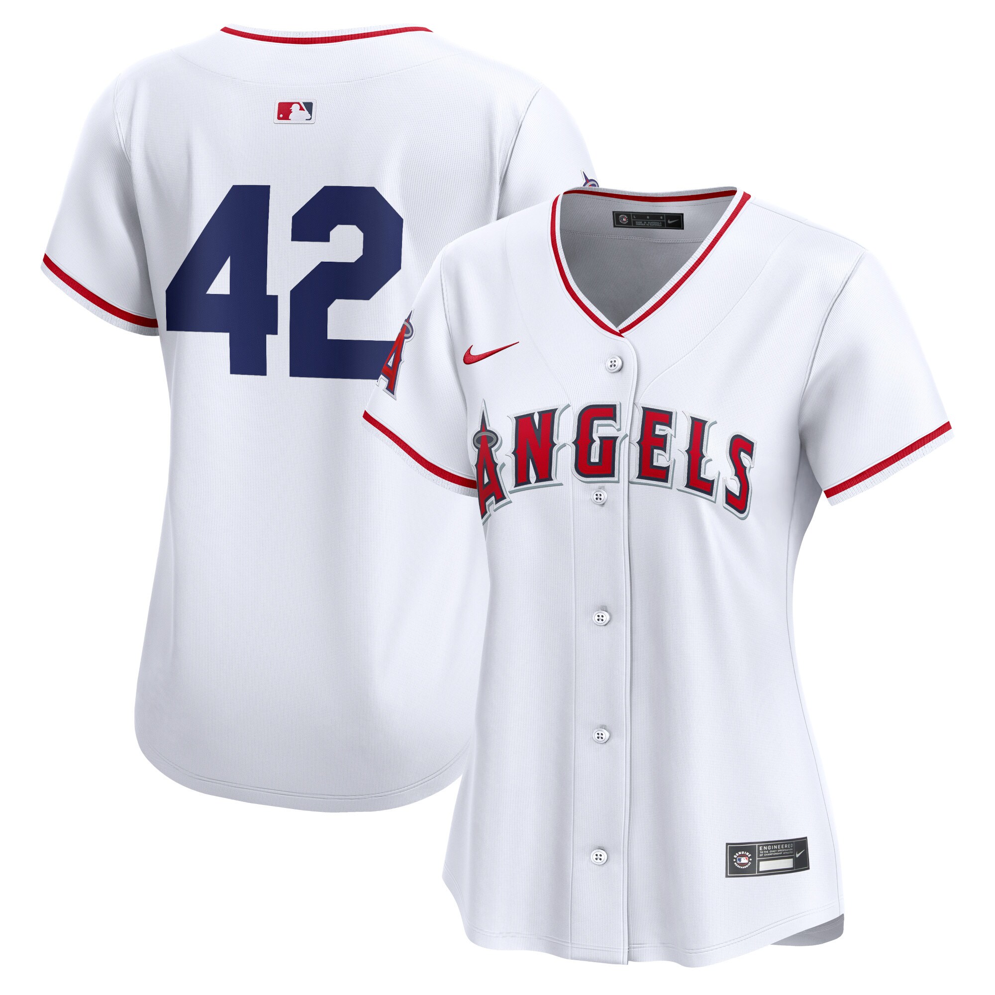 Los Angeles Angels Women's 2024 Jackie Robinson Day Home Limited Baseball JerseyÃƒâ€šÃ‚Â ÃƒÂ¢Ã¢â€šÂ¬Ã¢â‚¬Å“ White