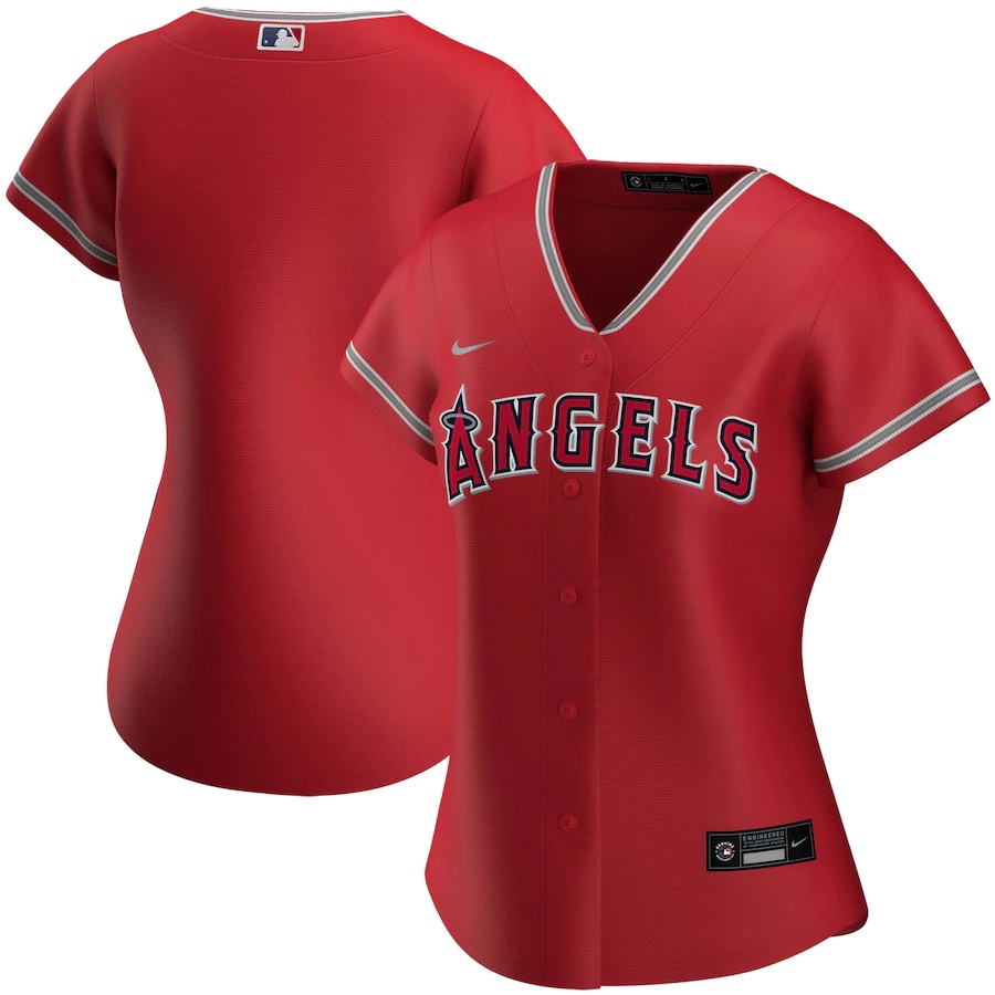Los Angeles Angels Women's Alternate 2020 Replica Team Baseball Jersey ÃƒÂ¢Ã¢â€šÂ¬Ã¢â‚¬Å“ Red