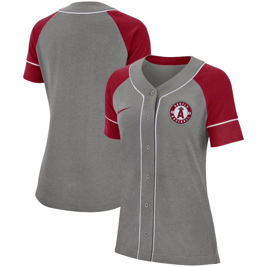 Los Angeles Angels Women's Classic Baseball Jersey - Gray
