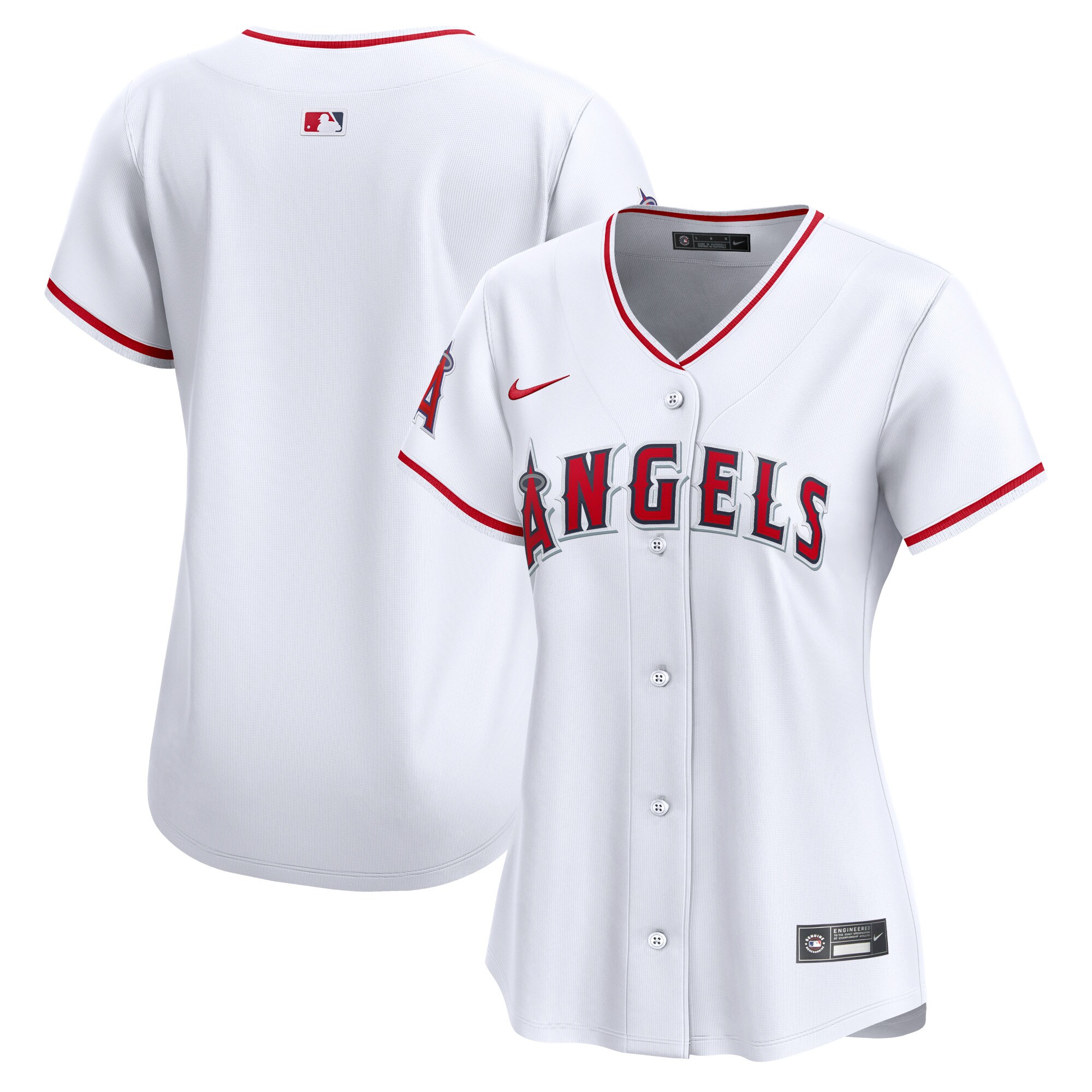 Los Angeles Angels Women's Home Limited Baseball Jersey - White
