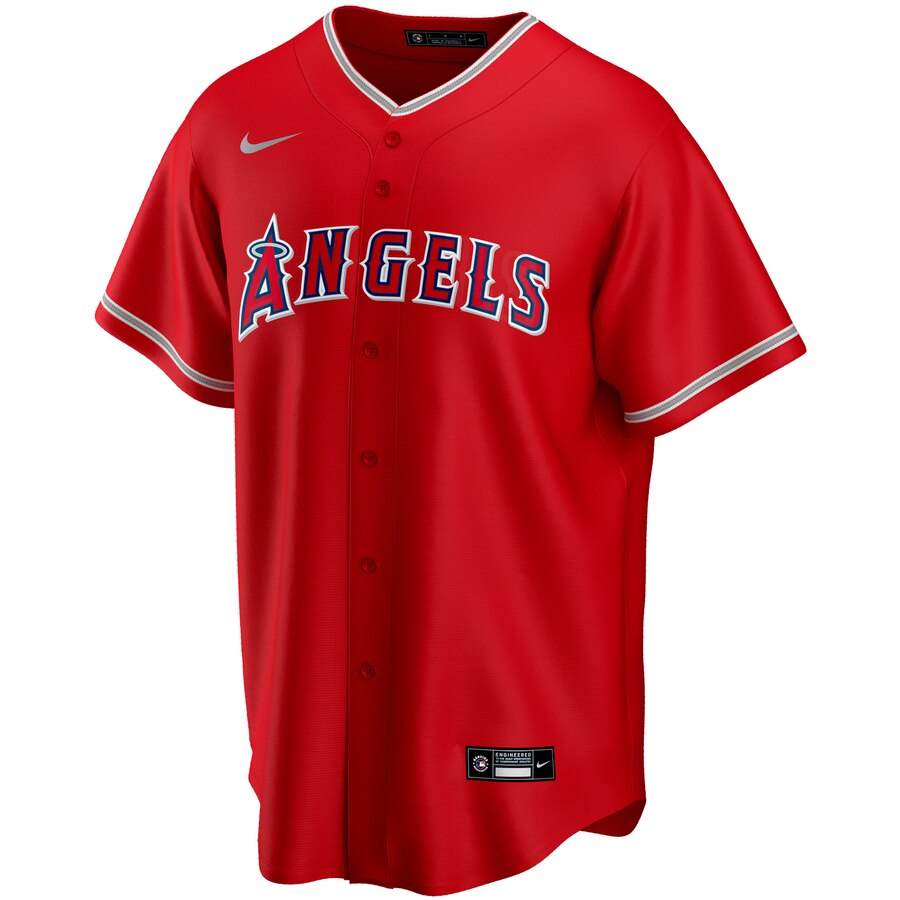 Alternative view of Los Angeles Angels Youth Alternate 2020 Replica Team Baseball Jersey - Red