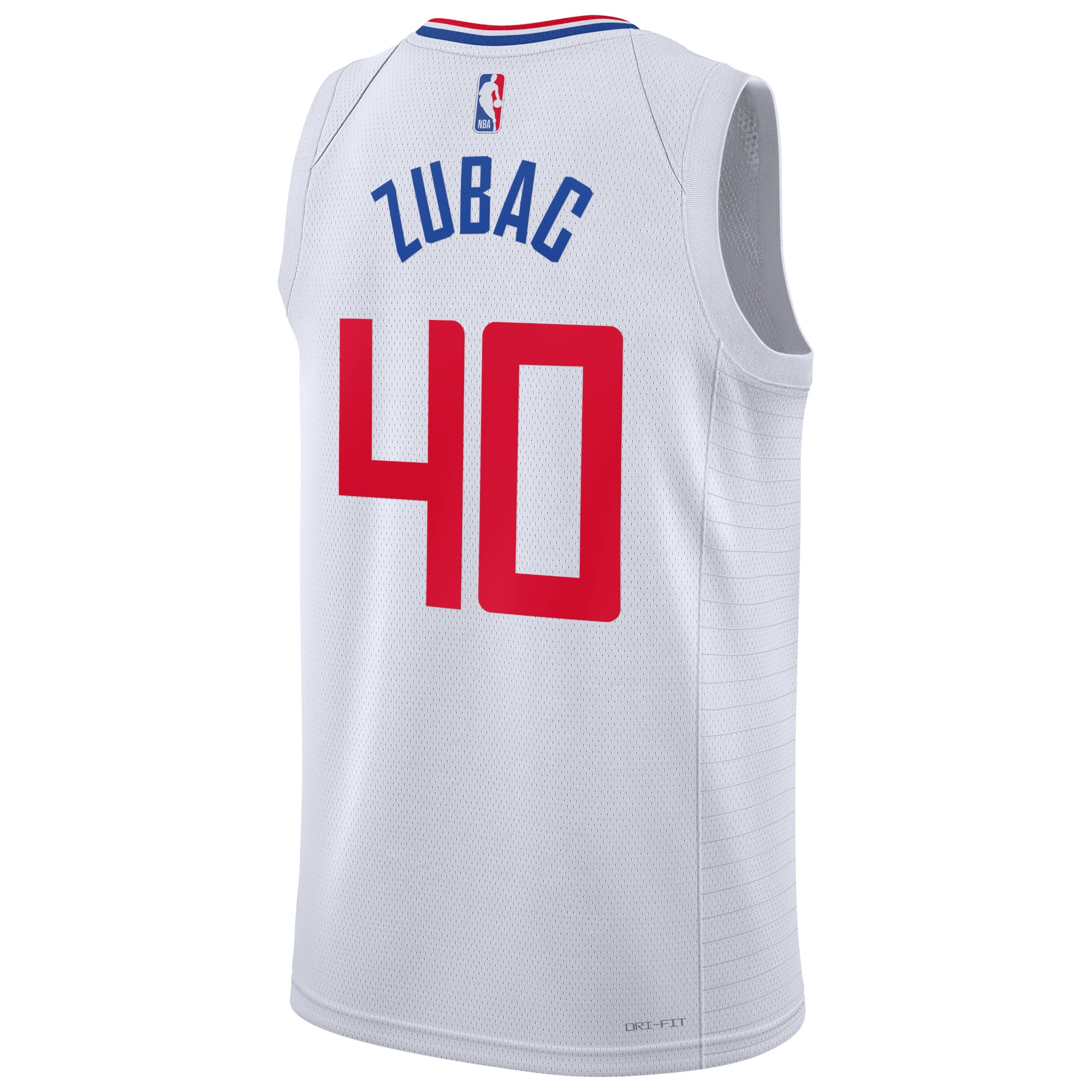 Alternative view of Los Angeles Clippers Association Edition Swingman Basketball Jersey - White - Ivica Zubac - Unisex - JS808 