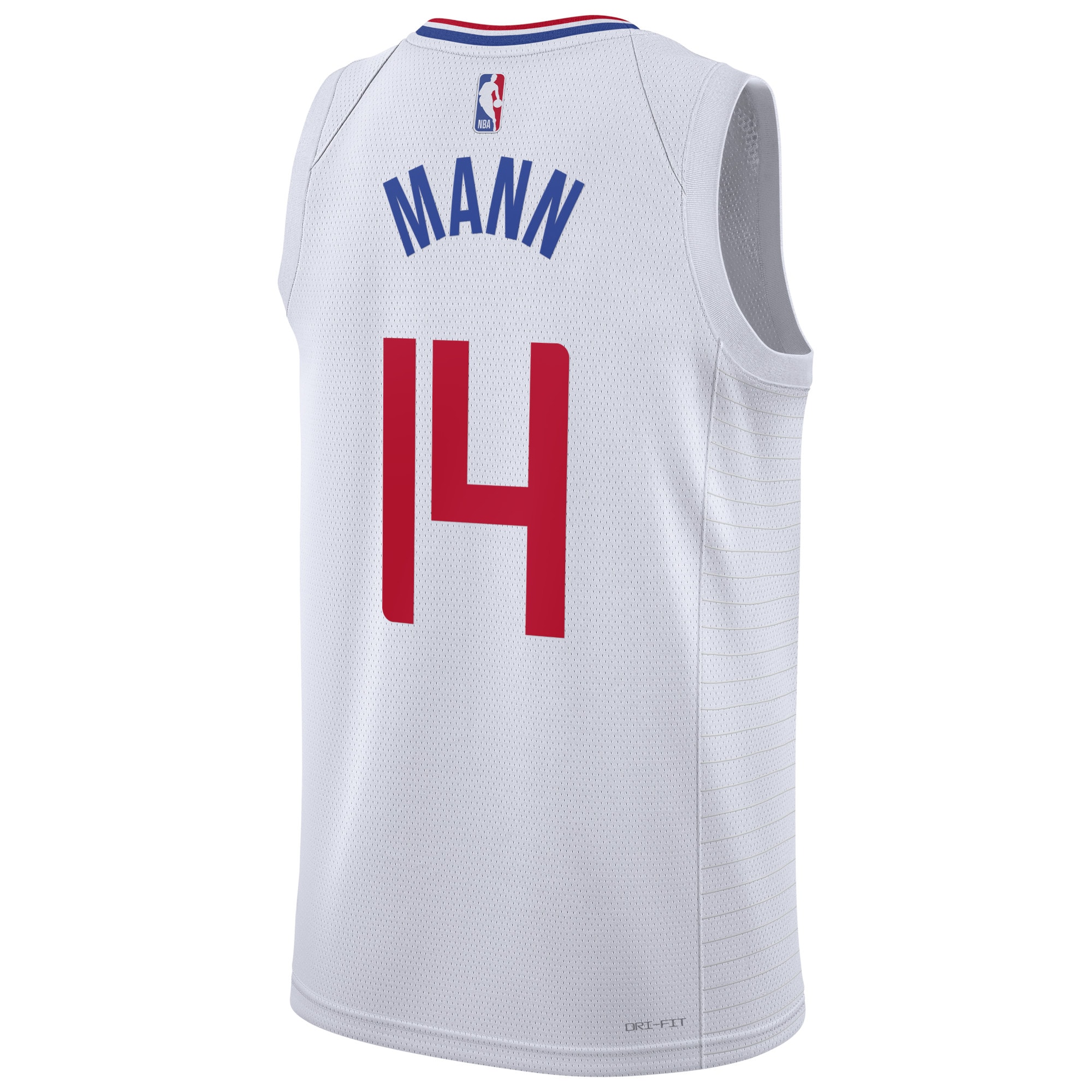 Alternative view of Los Angeles Clippers Association Edition Swingman Basketball Jersey - White - Terance Mann - Unisex - JS426 