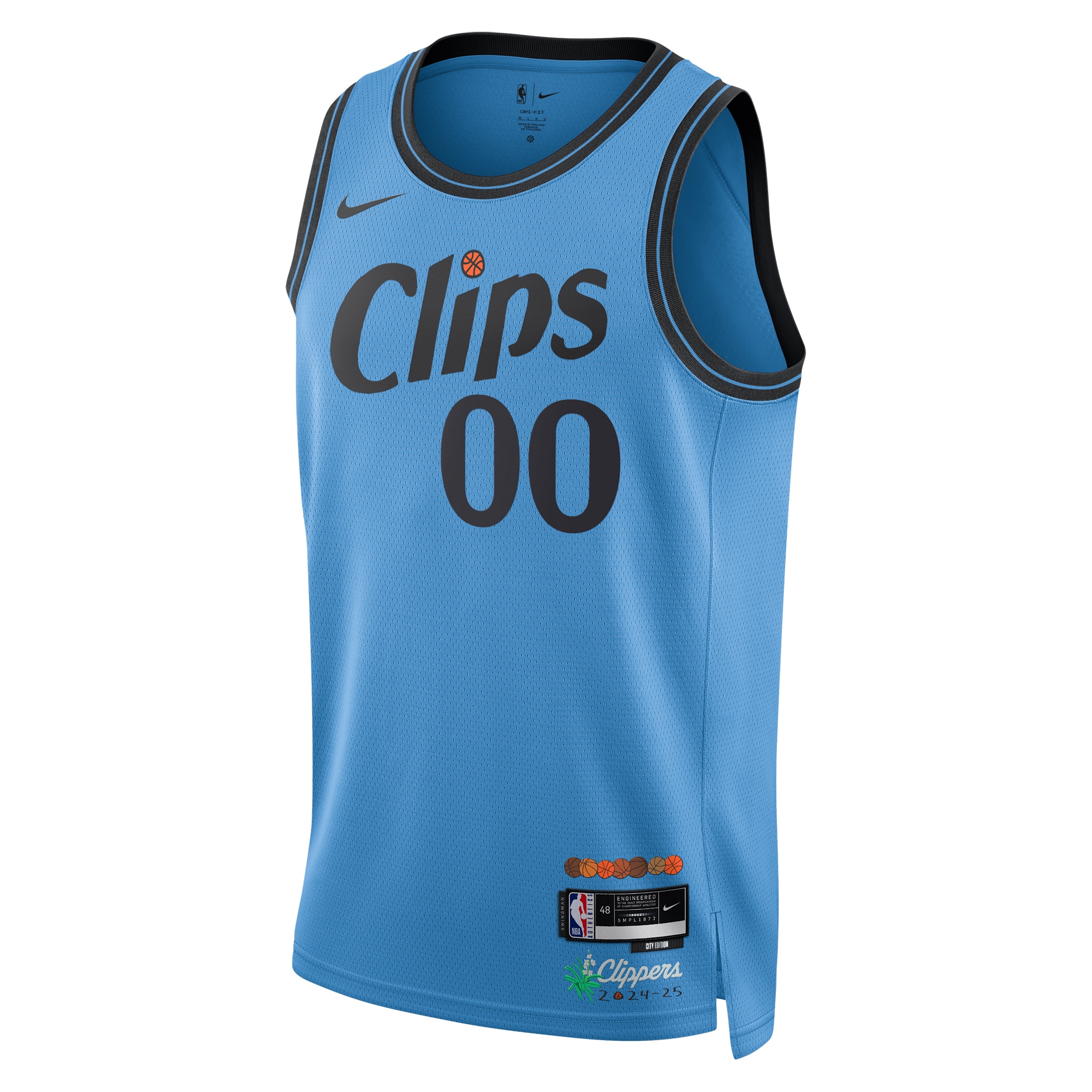 Alternative view of Los Angeles Clippers City Edition Swingman Basketball Jersey 2024 - Custom - Unisex - JS815 