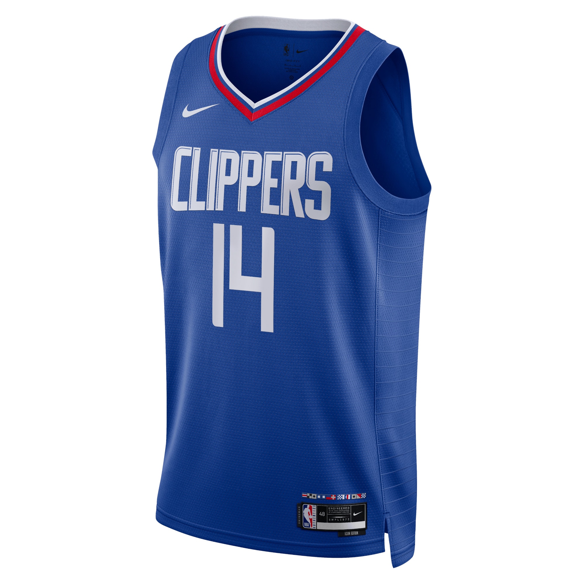 Los Angeles Clippers Icon Edition Swingman Basketball Jersey - Blue - Terance Mann - Unisex - JS475 