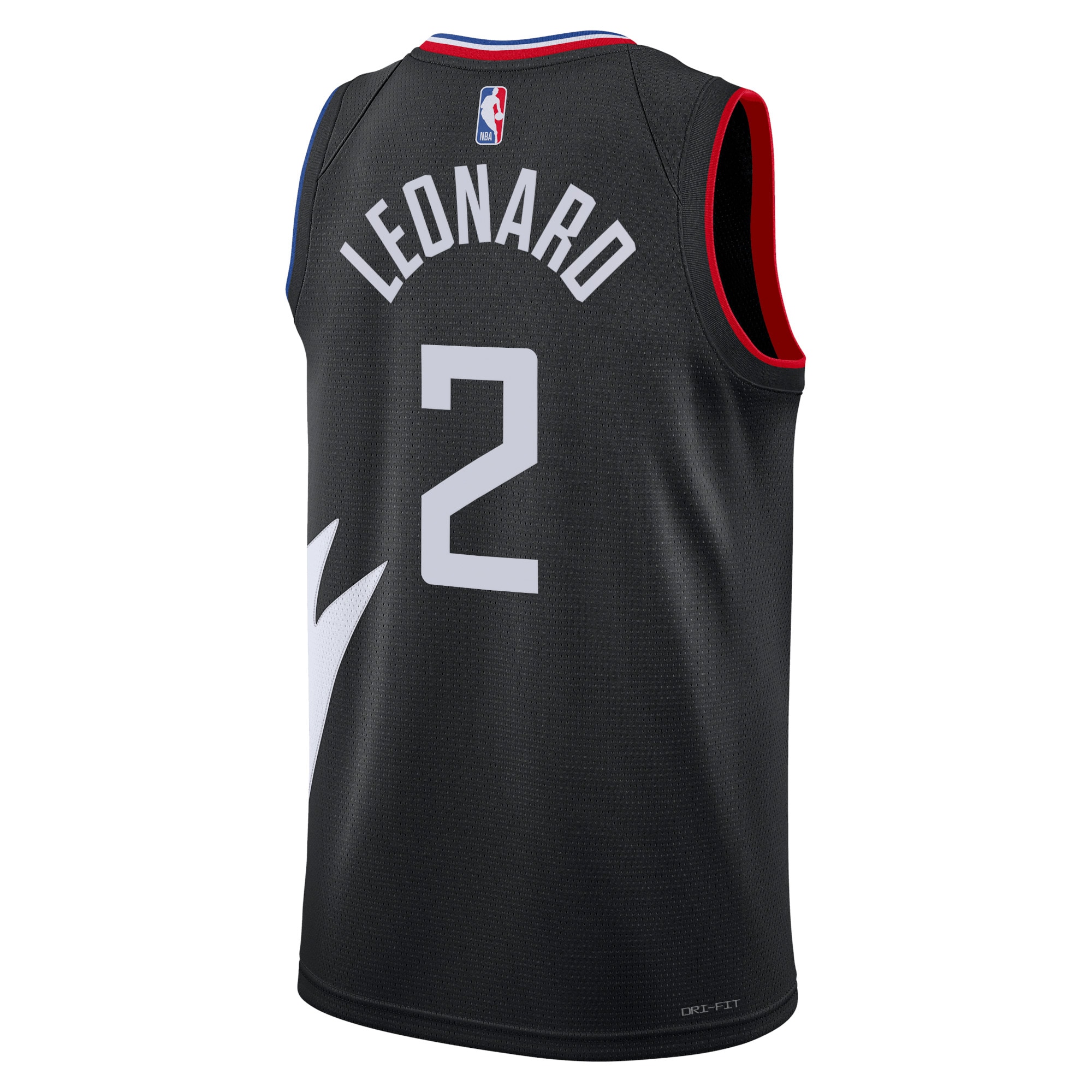 Alternative view of Los Angeles Clippers Jordan Statement Edition Swingman Basketball Jersey - Black - Kawhi Leonard - Unisex - JS224 