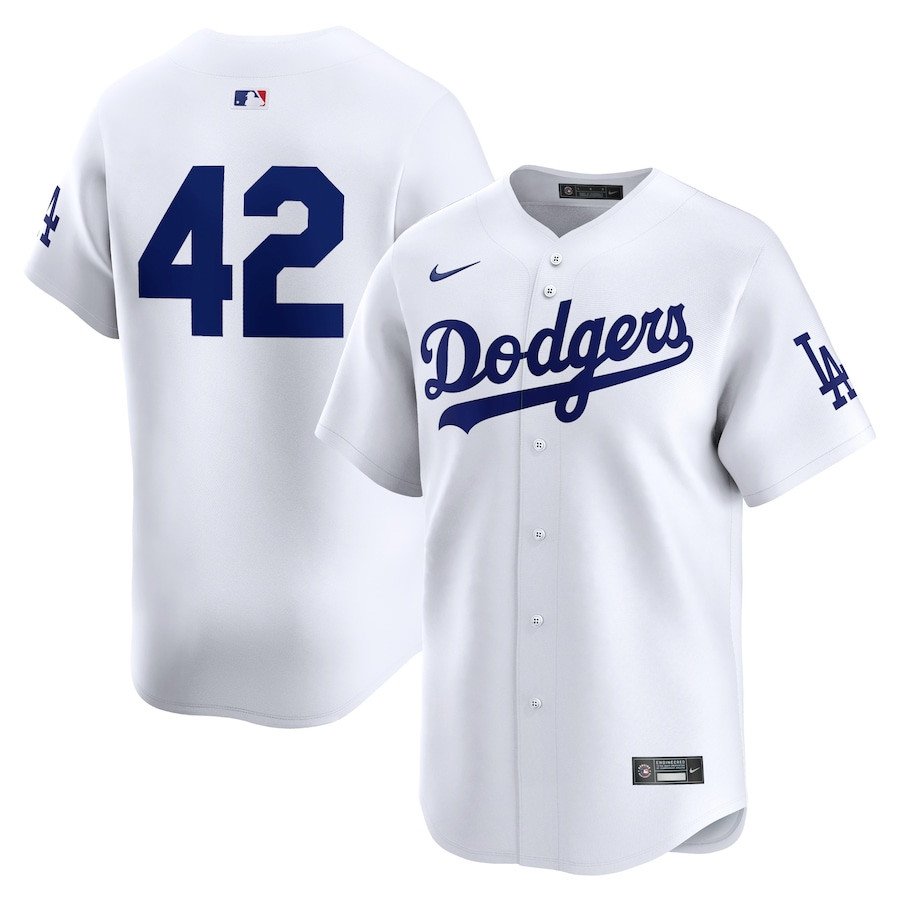 Los Angeles Dodgers 2024 Jackie Robinson Day Home Limited Women Baseball Jersey - White 