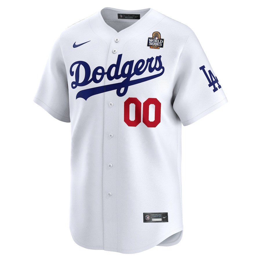 Alternative view of Los Angeles Dodgers 2024 World Series Home Custom Limited Men Baseball Jersey - White 