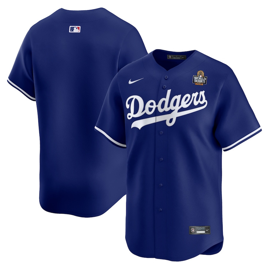 Los Angeles Dodgers 2024 World Series Home Limited Men Baseball Jersey - Royal 