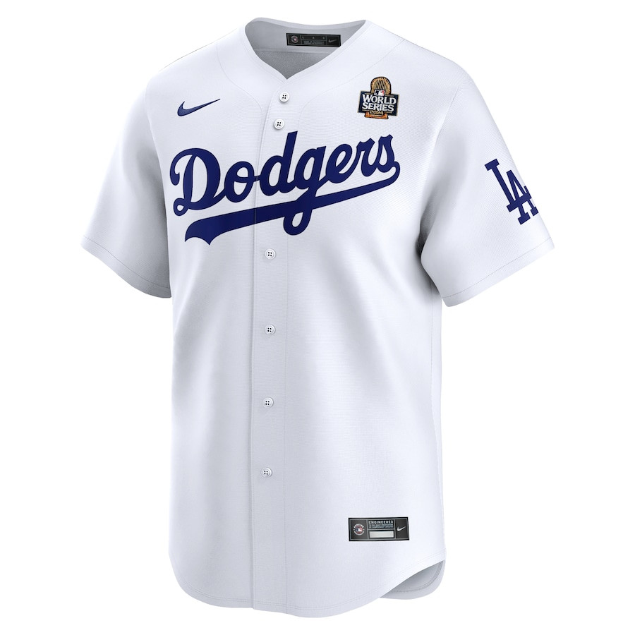 Alternative view of Los Angeles Dodgers 2024 World Series Limited Men Baseball Jersey - White 