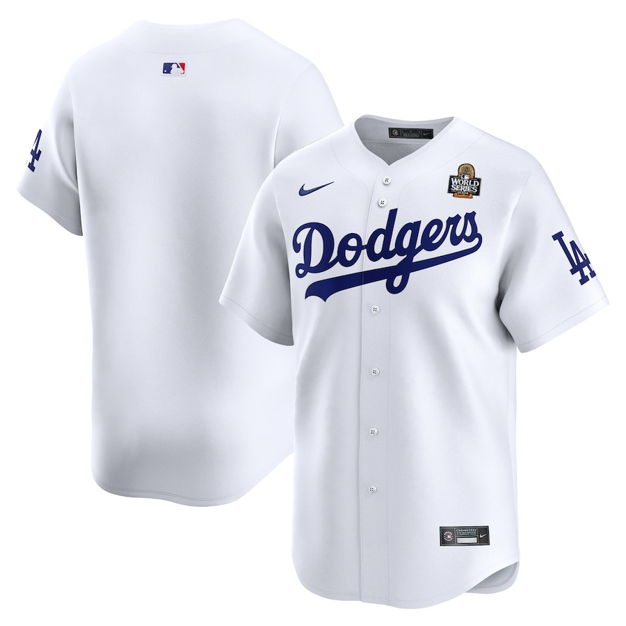 Los Angeles Dodgers 2024 World Series Limited Men Baseball Jersey - White 