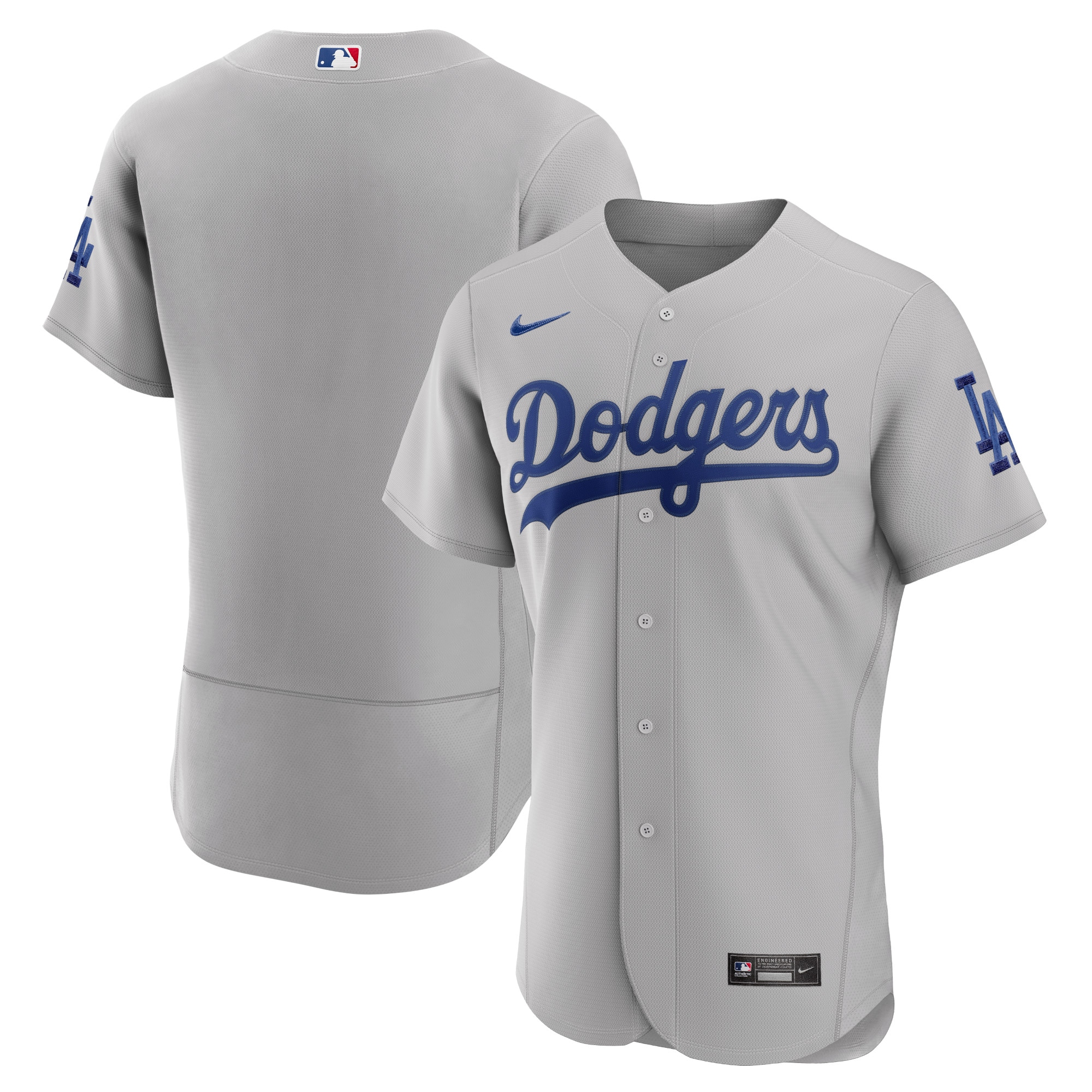 Los Angeles Dodgers Alternate Authentic Team Baseball Jersey - Gray
