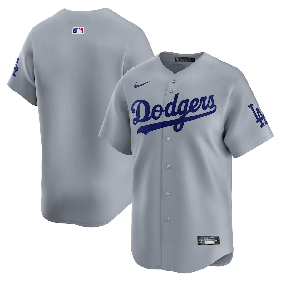 Los Angeles Dodgers Alternate Limited Men Baseball Jersey - Gray 