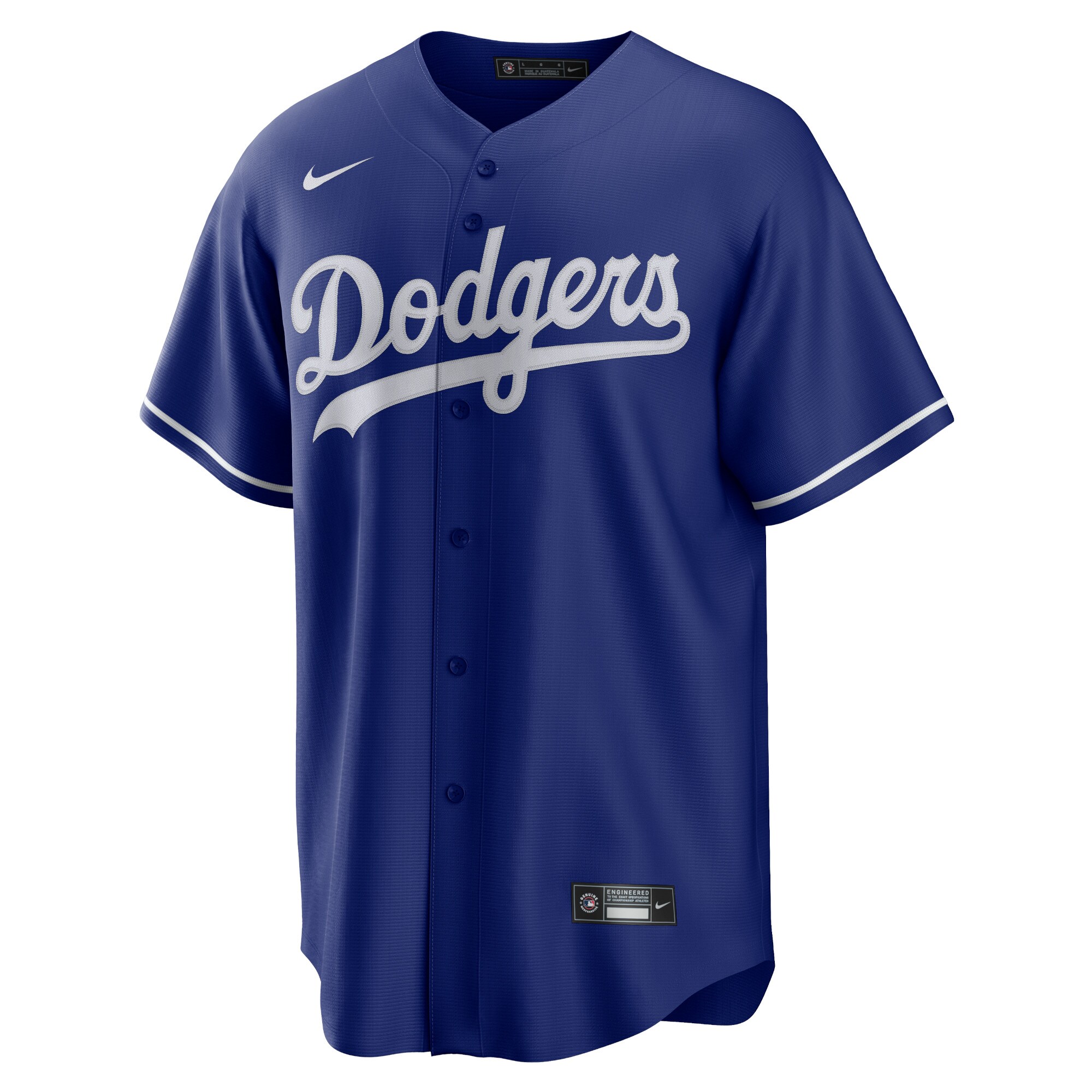 Alternative view of Los Angeles Dodgers Big & Tall Alternate Replica Team Baseball Jersey - Royal