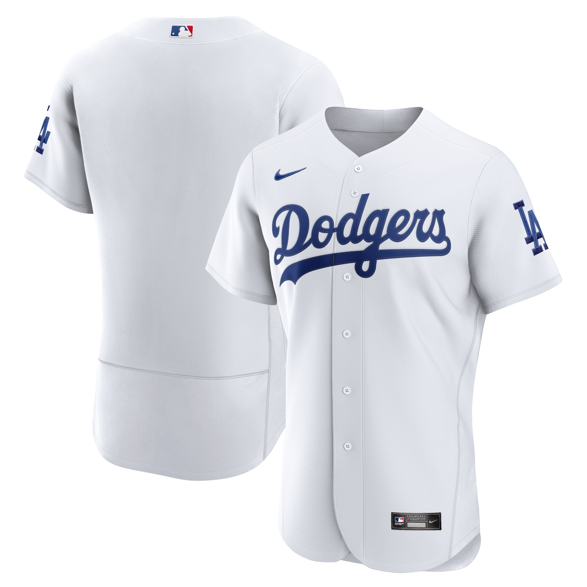 Los Angeles Dodgers Home Authentic Team Baseball Jersey – White