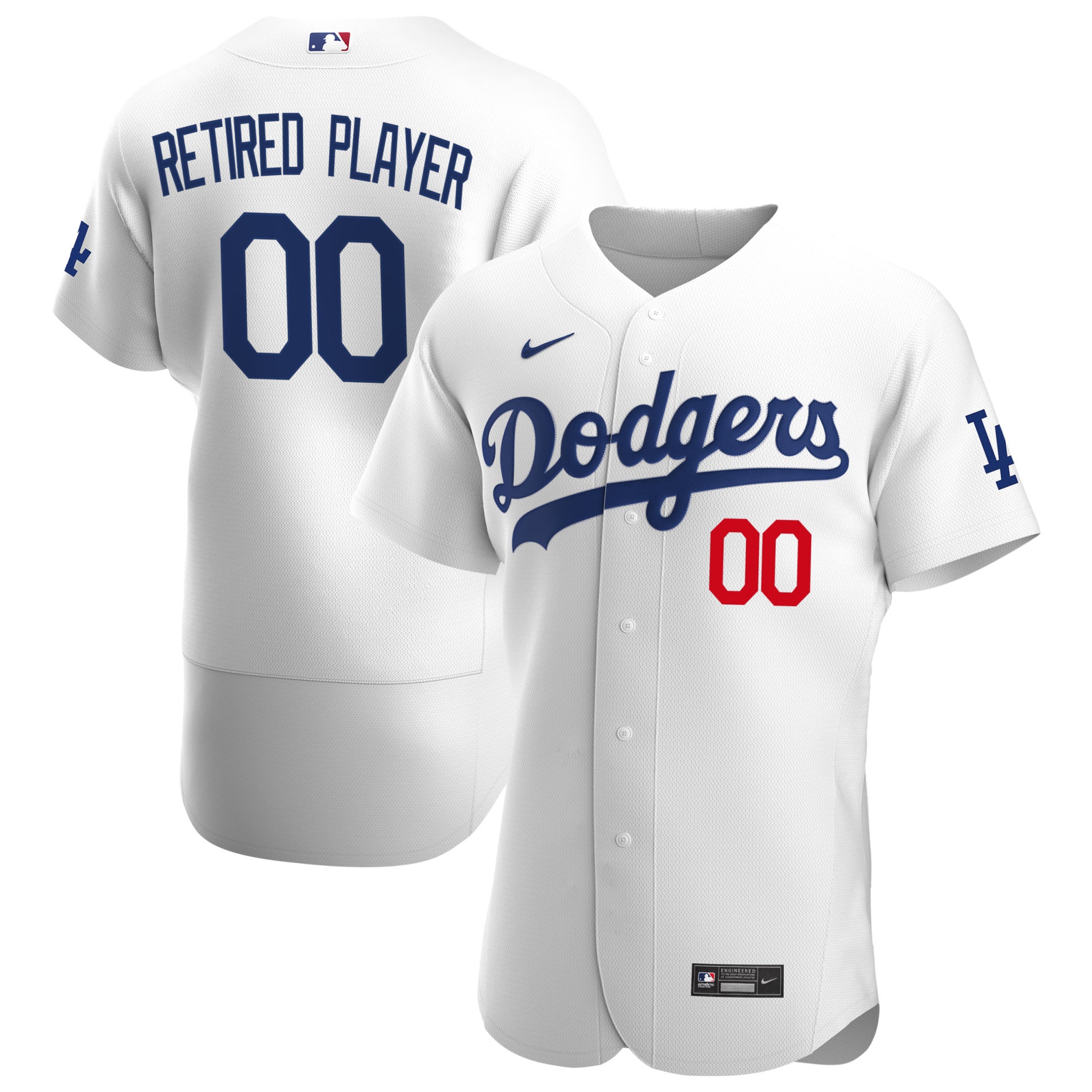 Los Angeles Dodgers Home Pick-a-player Retired Roster Authentic Baseball Jersey - White