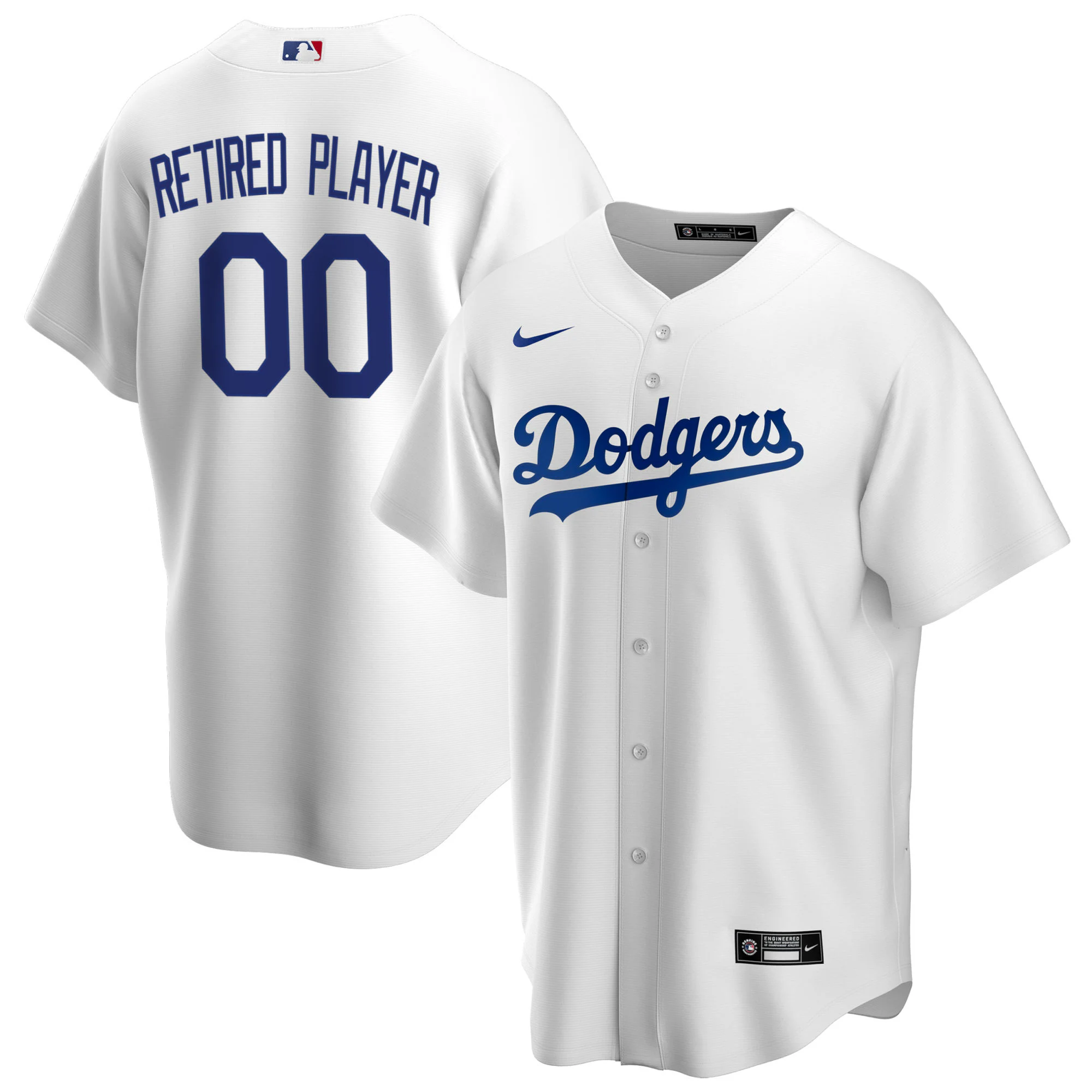 Los Angeles Dodgers Home Pick-a-player Retired Roster Replica Baseball Jersey – White