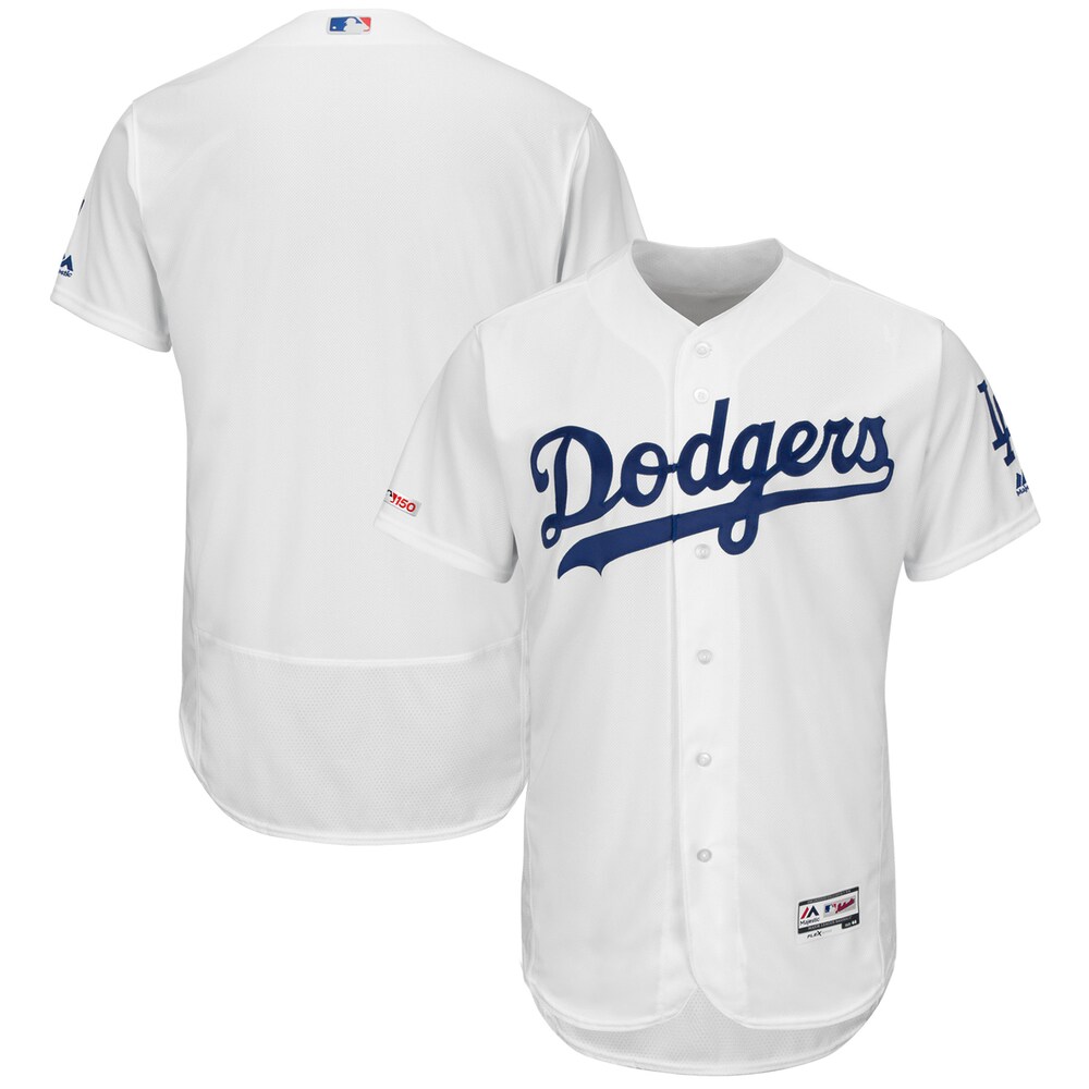 Los Angeles Dodgers Majestic Home Flex Base Collection Team Baseball Jersey - White