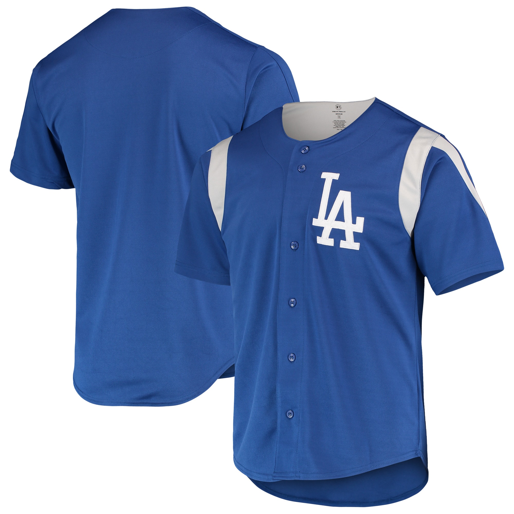 Los Angeles Dodgers Stitches Team Color Full-button Baseball Jersey – Royal