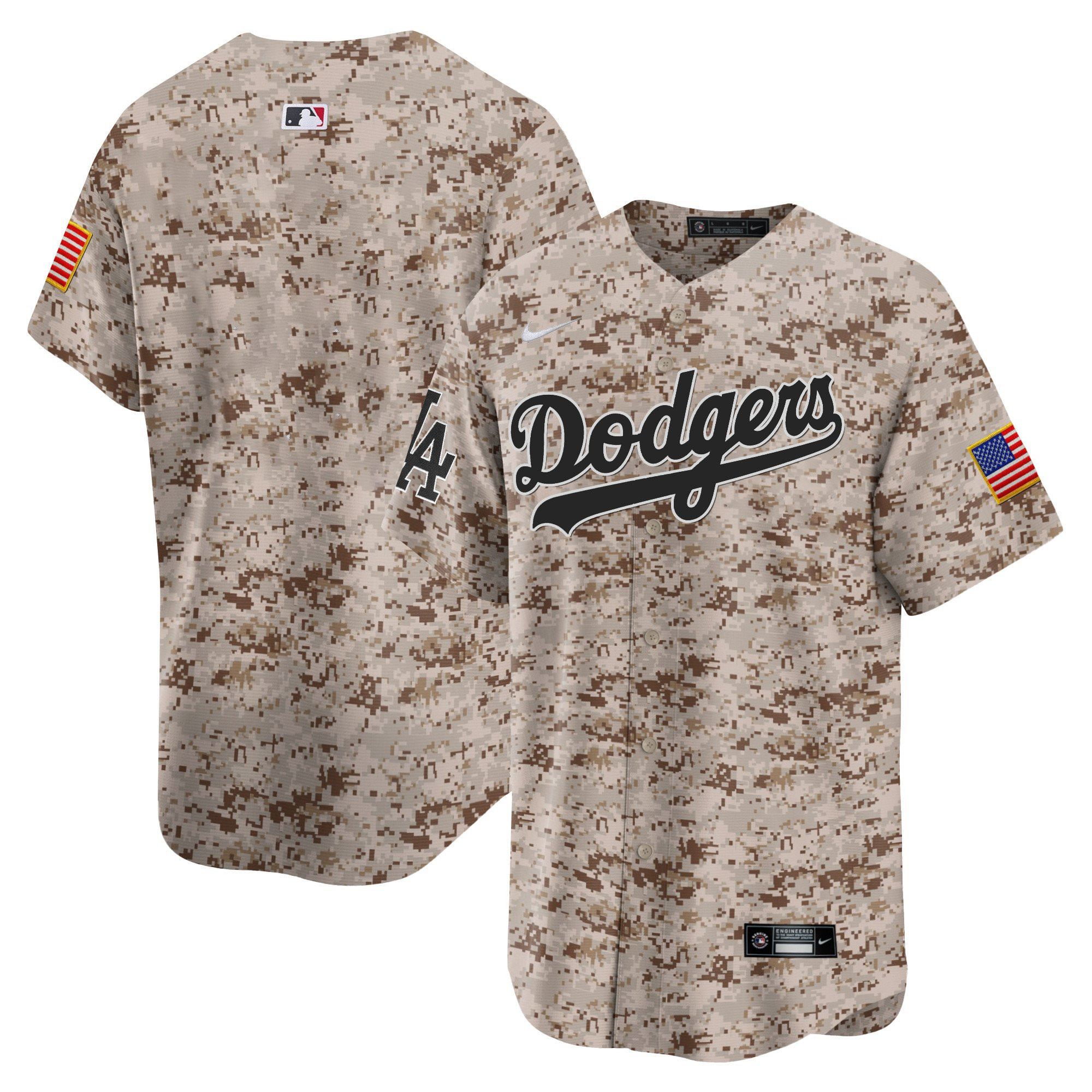 Los Angeles Dodgers USMC Alternate Limited Men Baseball Jersey - Desert 