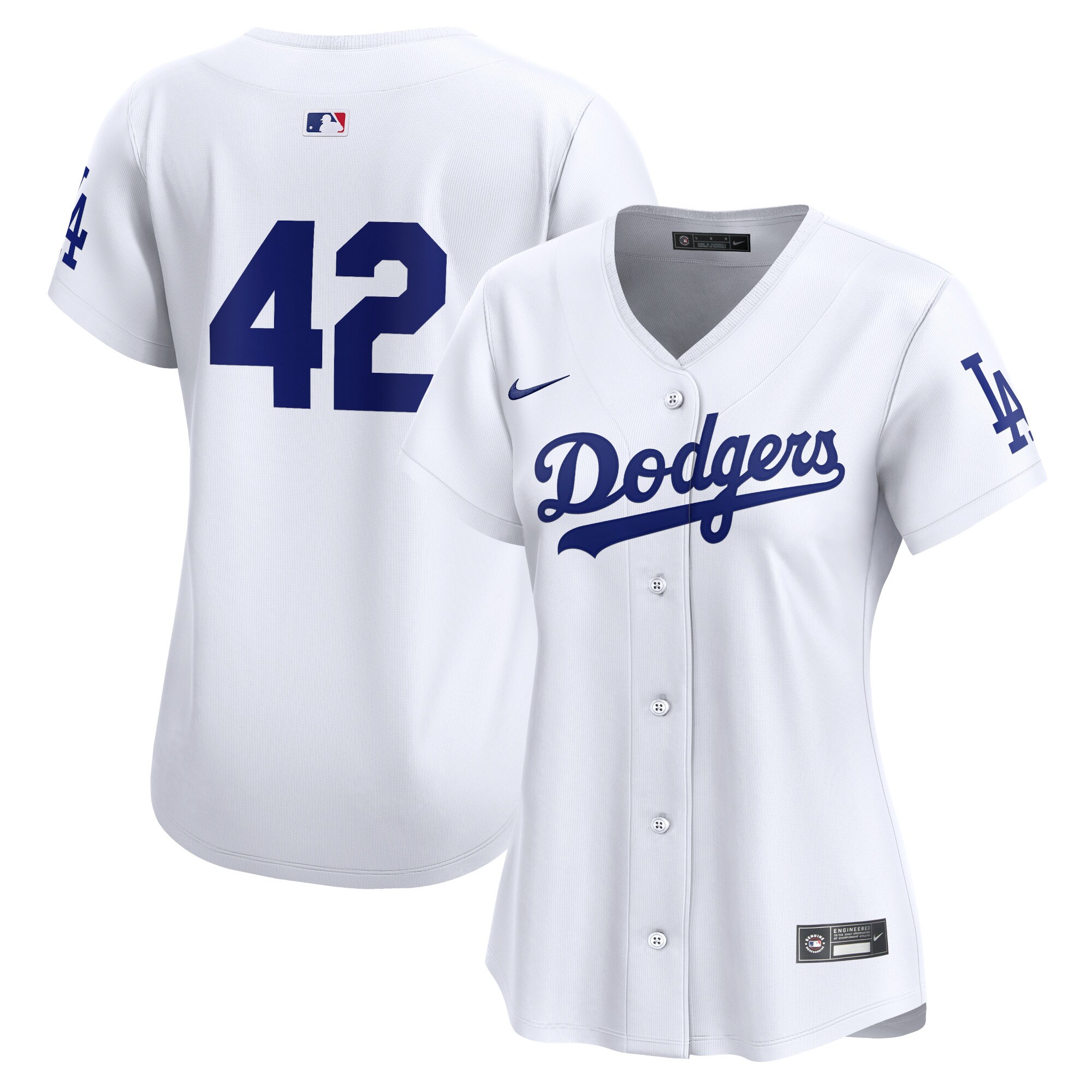 Los Angeles Dodgers Women's 2024 Jackie Robinson Day Home Limited Baseball JerseyÃƒâ€šÃ‚Â ÃƒÂ¢Ã¢â€šÂ¬Ã¢â‚¬Å“ White