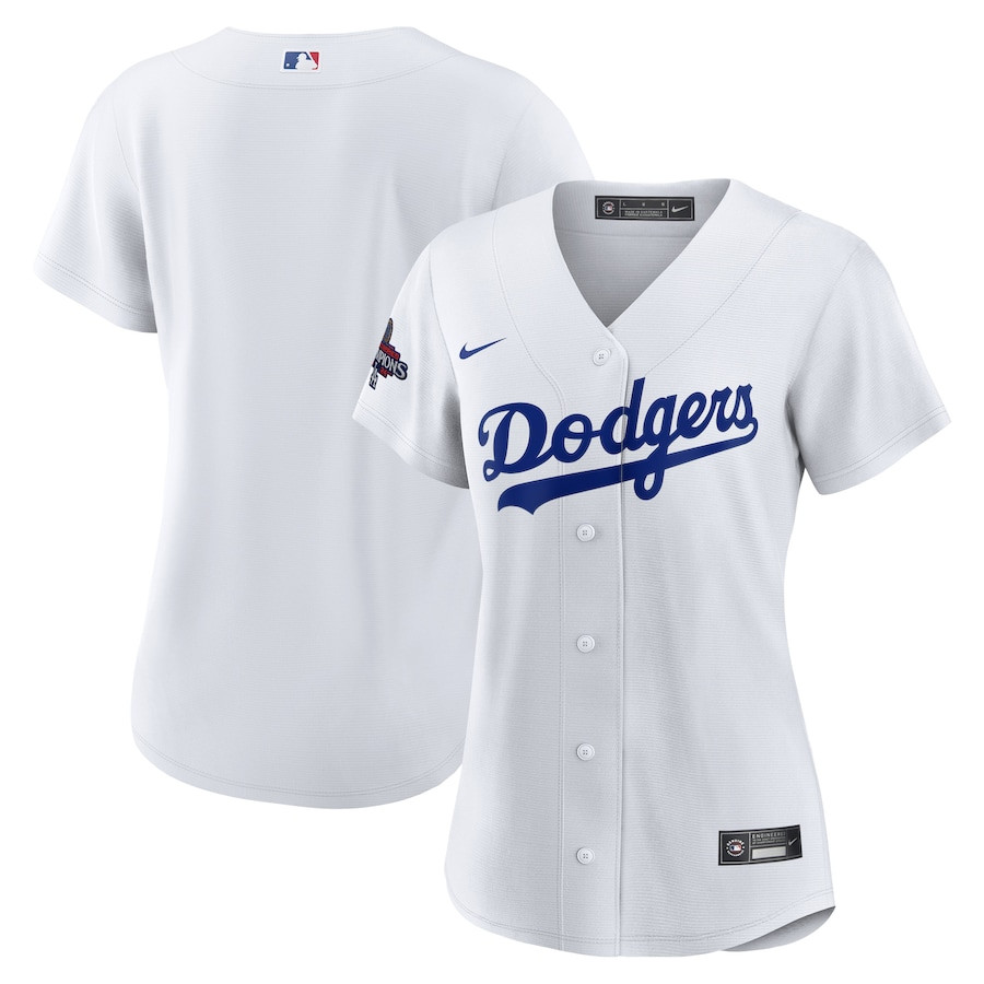 Los Angeles Dodgers Women's 2024 World Series Champions Home Player Baseball Jersey - White 