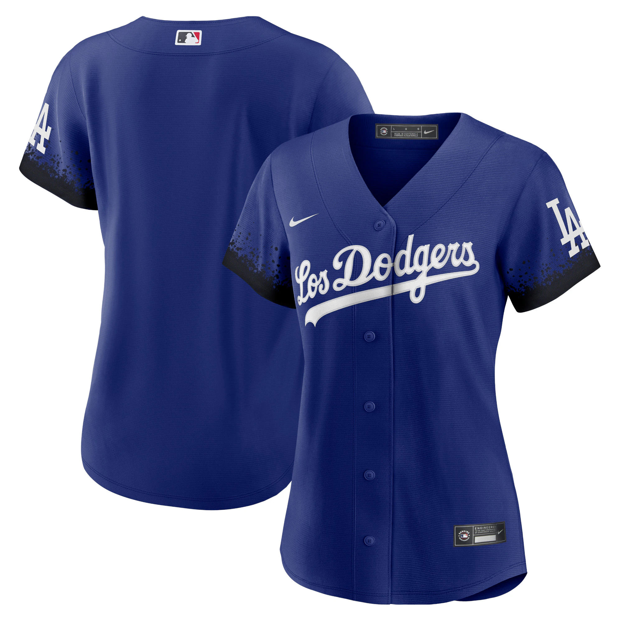 Alternative view of Los Angeles Dodgers Women's City Connect Replica Baseball Jersey - Royal