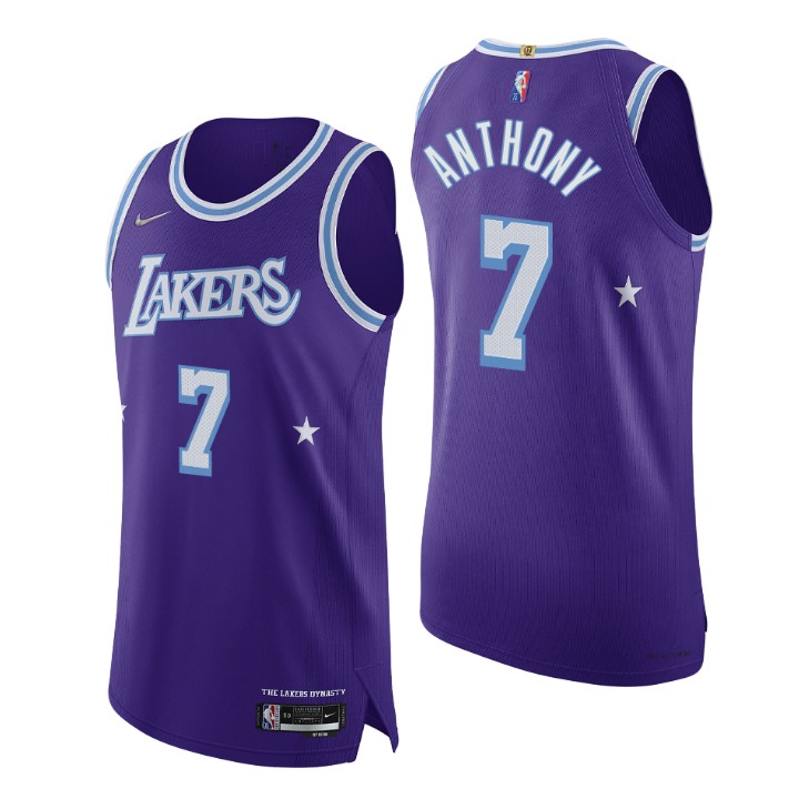 Los Angeles Lakers Carmelo Anthony 2021-22 75th Anniversary Authentic Basketball Jersey Icon