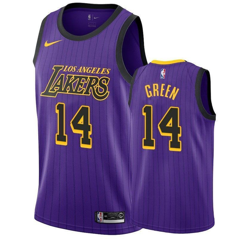 Los Angeles Lakers Danny Green 14 City Men's Basketball Jersey - JS150 