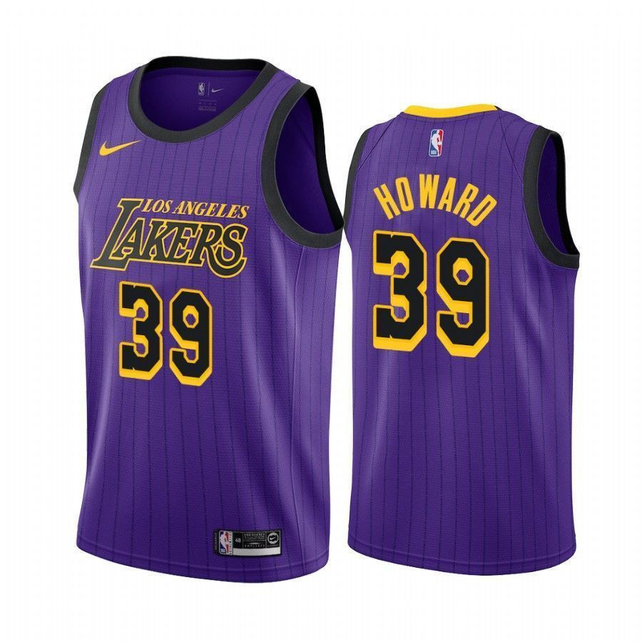 Los Angeles Lakers Dwight Howard 39 City Men's Basketball Jersey - JS377 