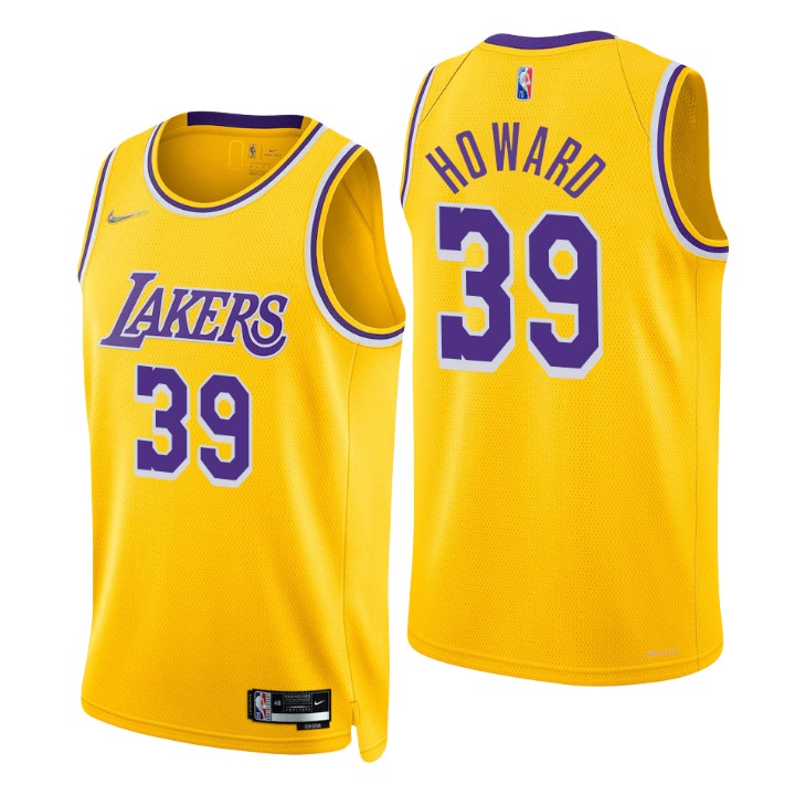 Los Angeles Lakers Dwight Howard 75th Anniversary Diamond Basketball Jersey Icon