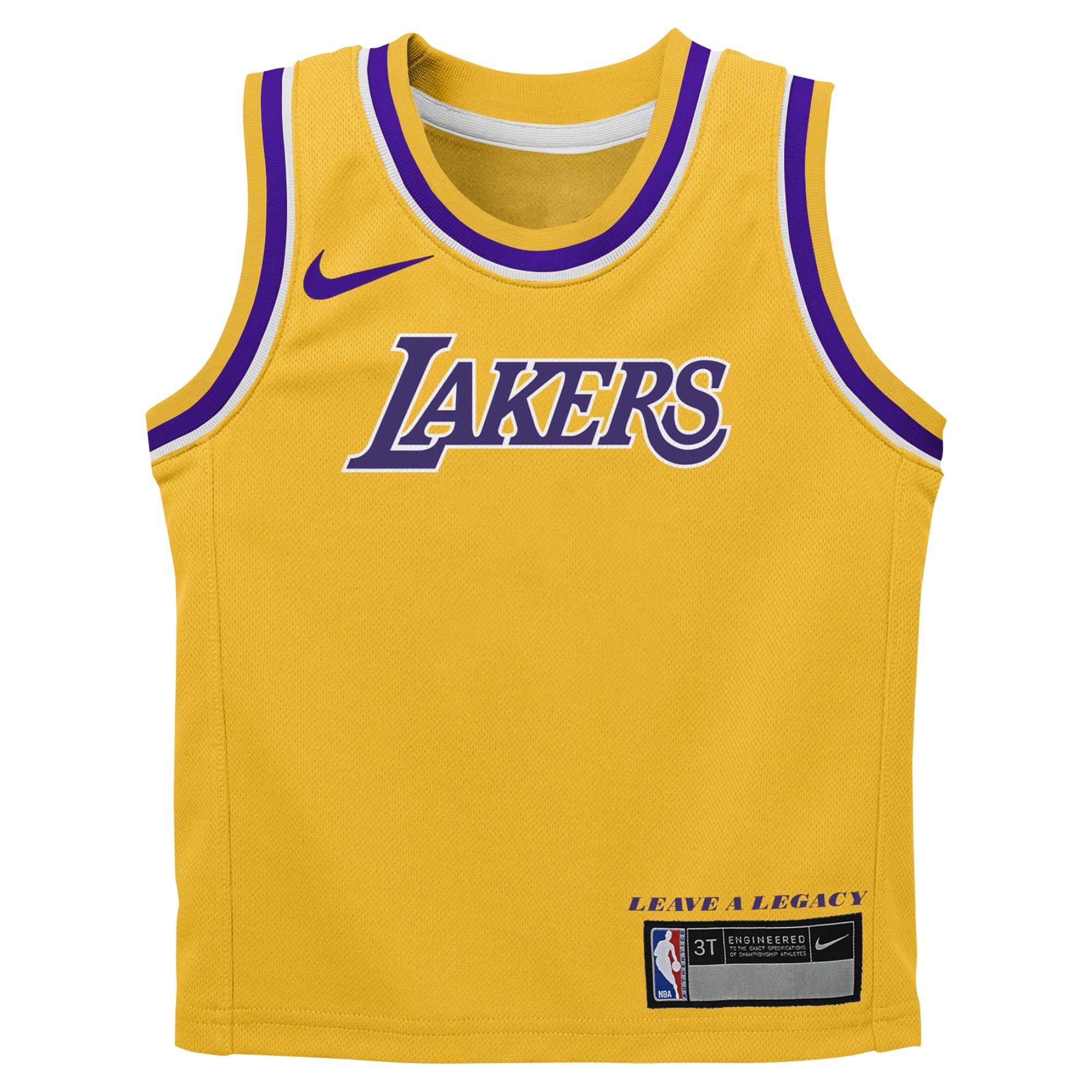 Alternative view of Los Angeles Lakers Icon Basketball Jersey - Custom - Toddler - JS158 