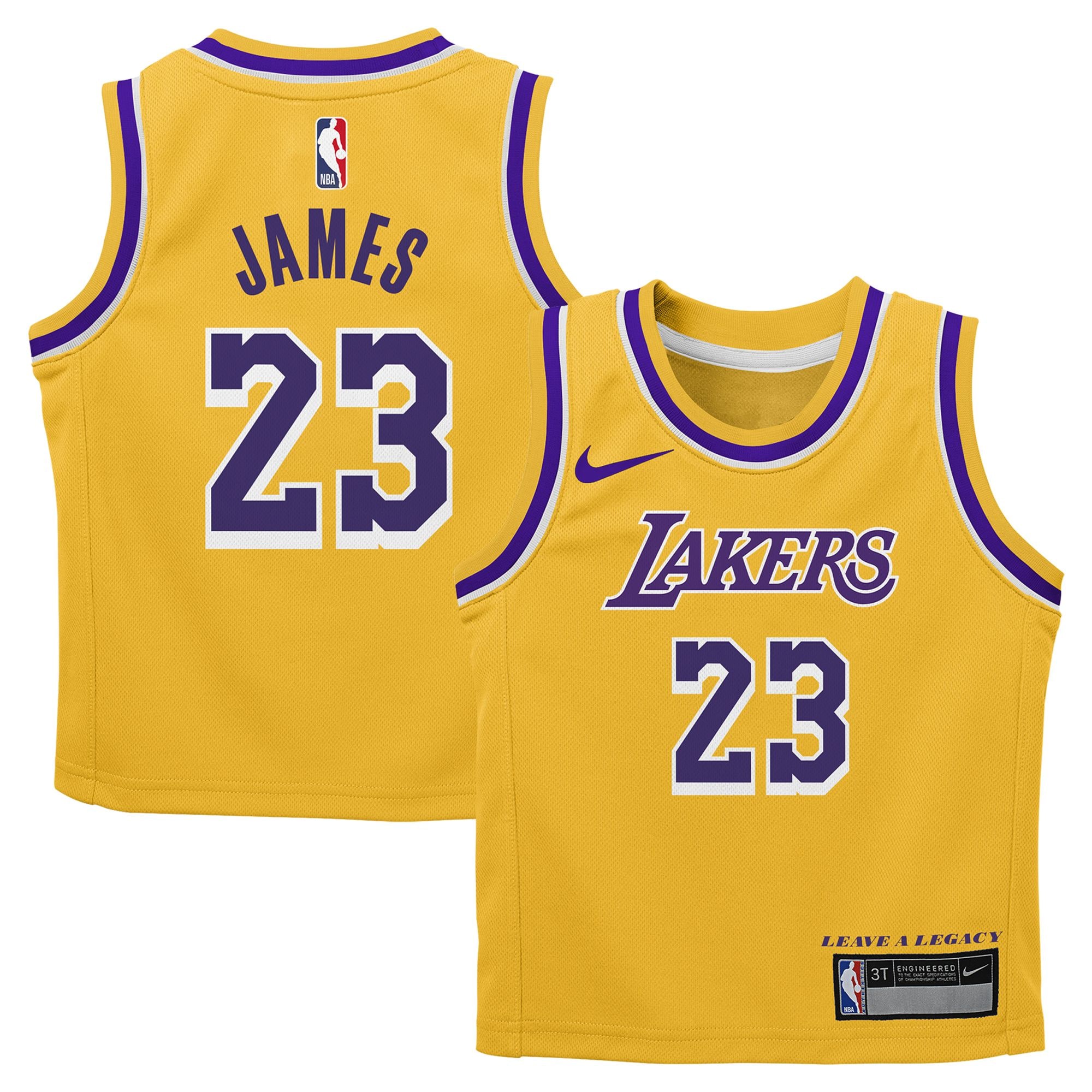 Alternative view of Los Angeles Lakers Icon Basketball Jersey Box Set - Lebron James - Infant - JS832 