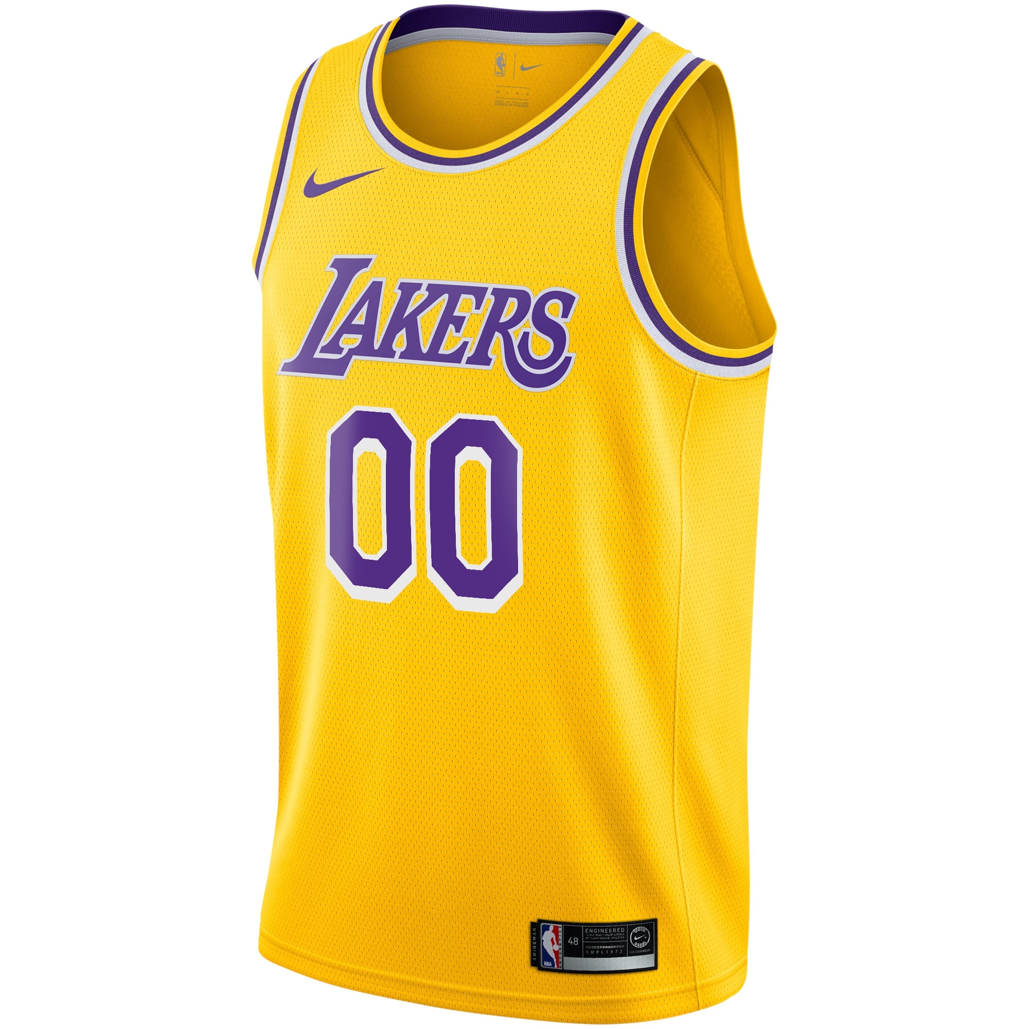 Los Angeles Lakers Icon Swingman Basketball Jersey - Custom - Mens - JS799 