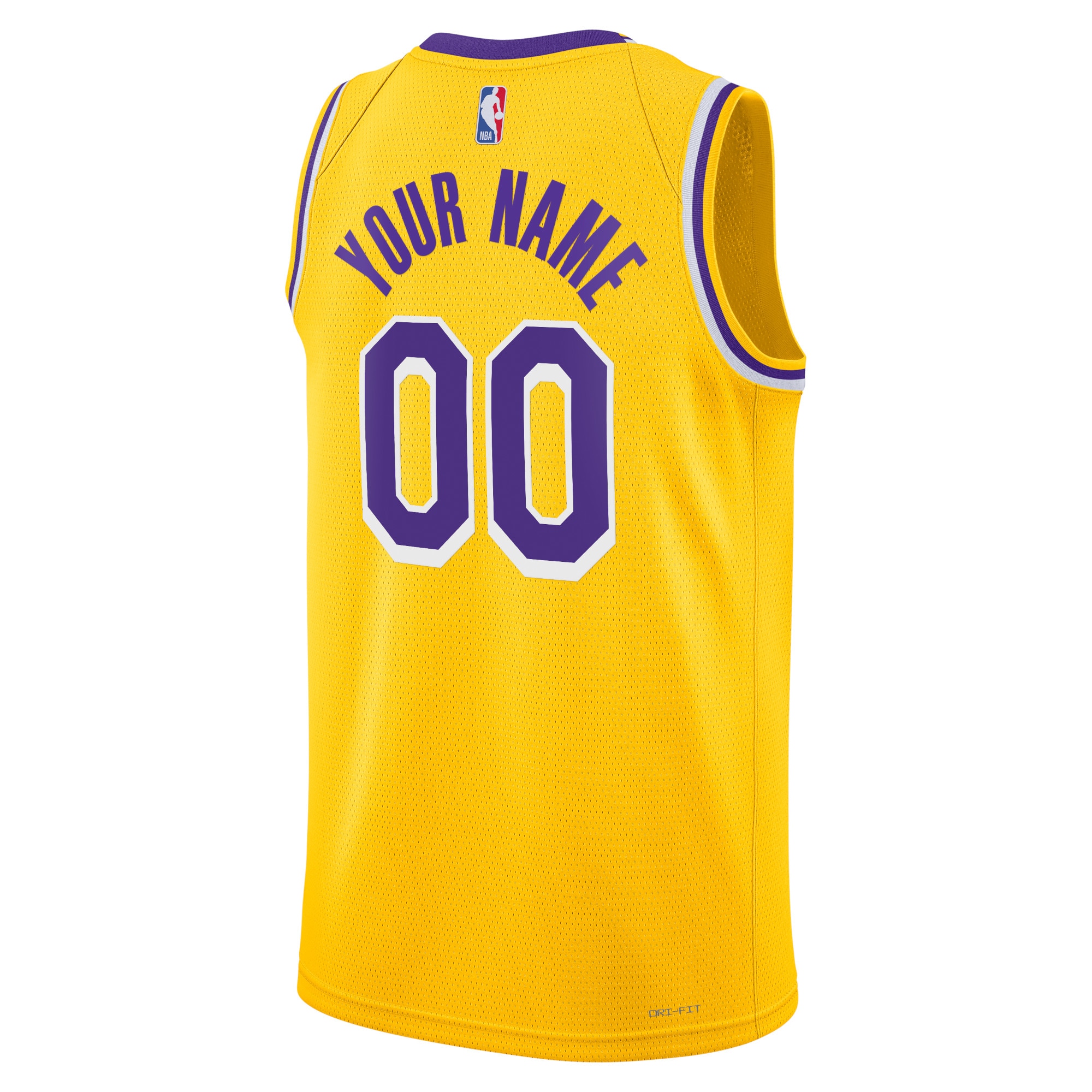 Alternative view of Los Angeles Lakers Icon Swingman Basketball Jersey - Custom - Unisex - JS493 