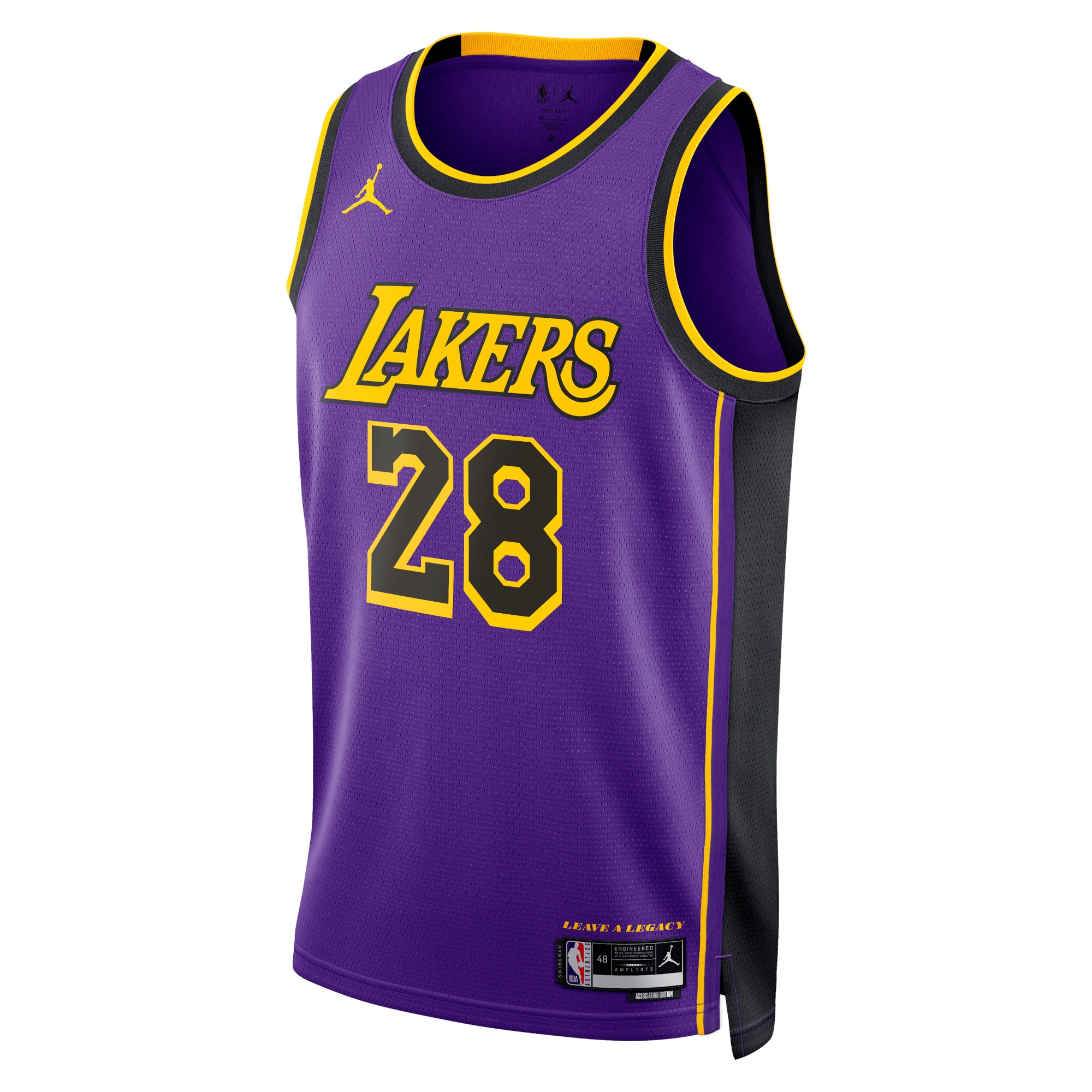 Los Angeles Lakers Jordan Statement Edition Swingman Basketball Jersey - Purple - Rui Hachimura - Unisex - JS694 
