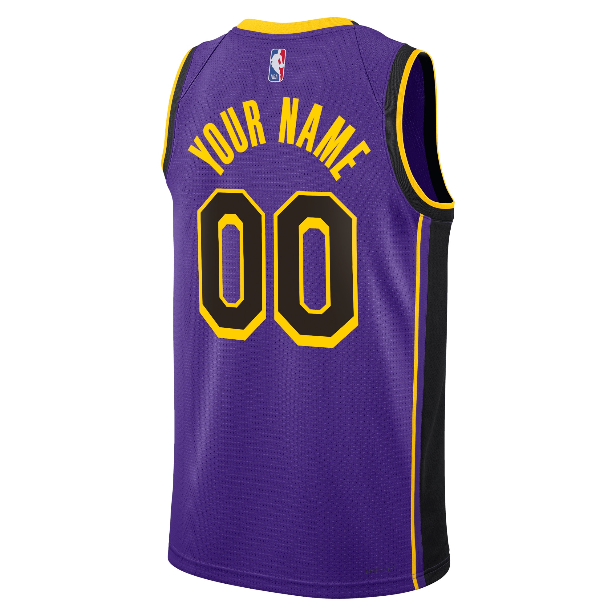 Alternative view of Los Angeles Lakers Jordan Statement Swingman Basketball Jersey - Custom - Unisex - JS833 