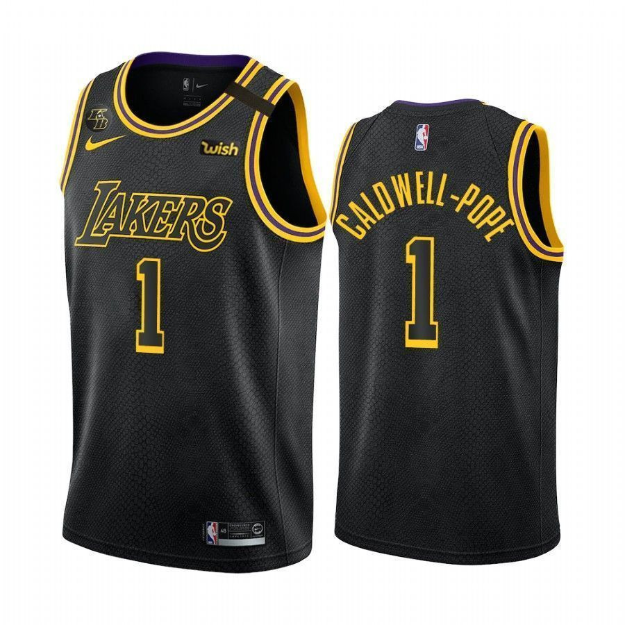 Los Angeles Lakers Kentavious Caldwell-pope 1 Black Mamba Inspired City Basketball Jersey - JS636 