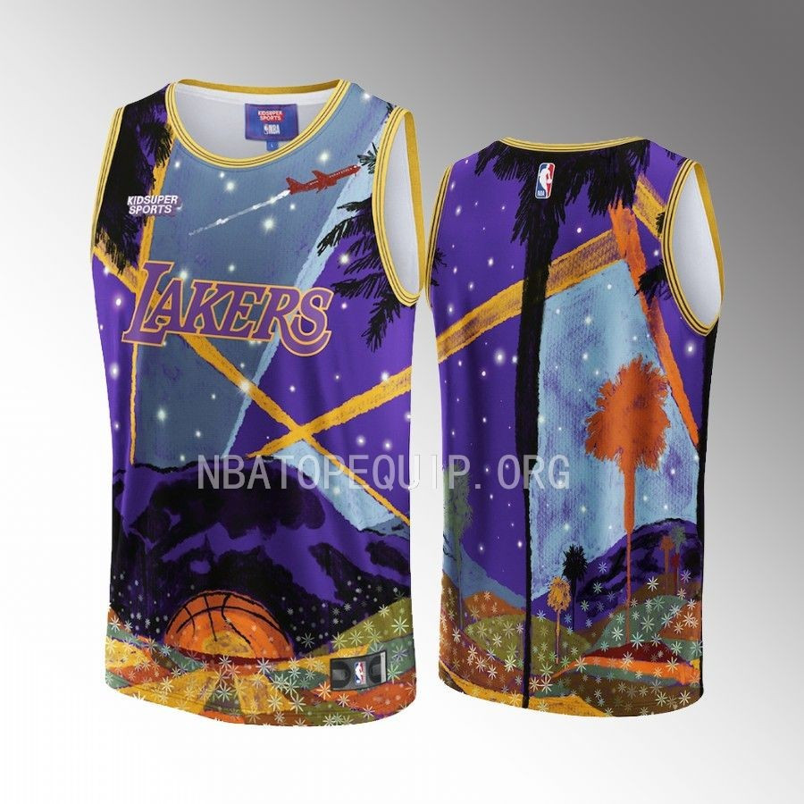 Los Angeles Lakers NBA & KidSuper Studios Unisex Hometown Basketball Jersey - JS944 