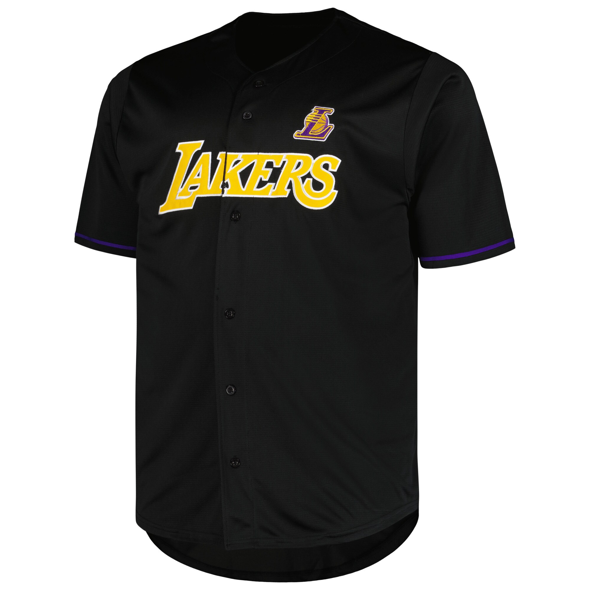 Alternative view of Los Angeles Lakers Profile Big & Tall Pop Basketball Jersey - Black