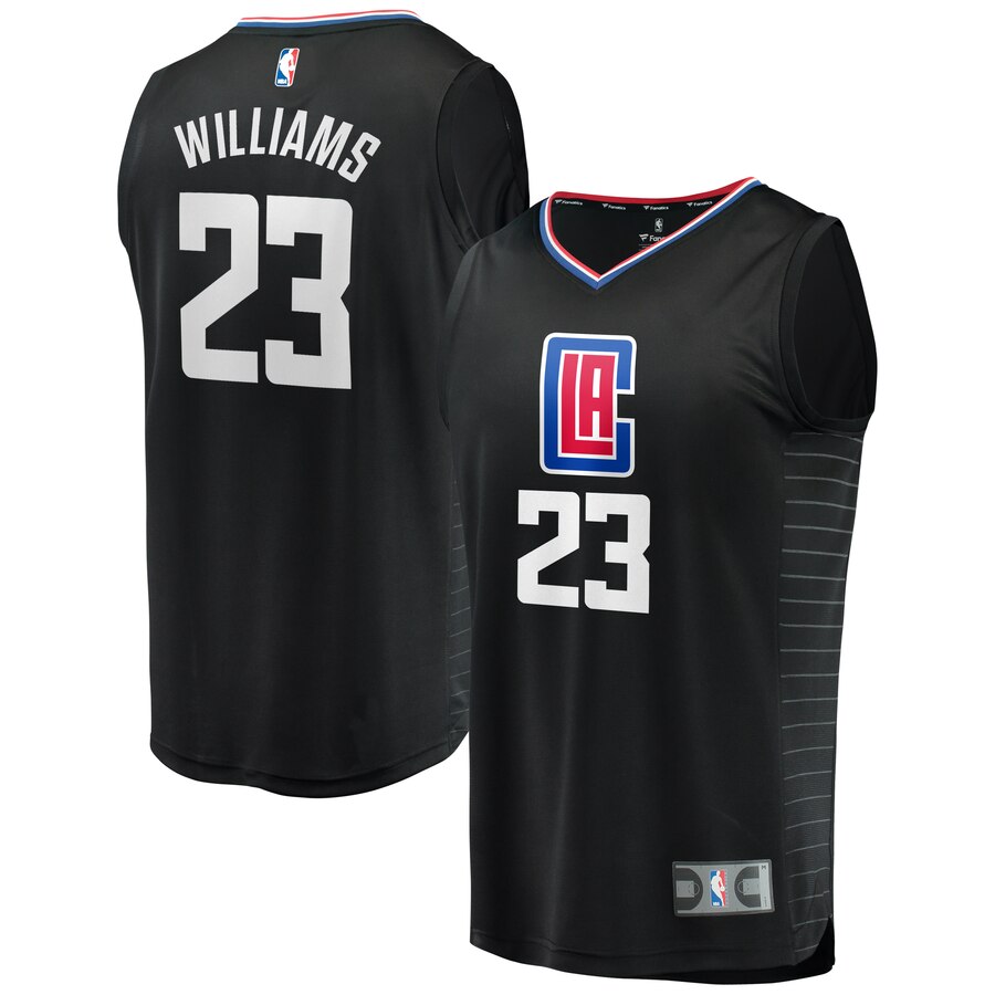 Lou Williams La Clippers Fanatics Branded Fast Break Replica Basketball Jersey Black - Statement Edition