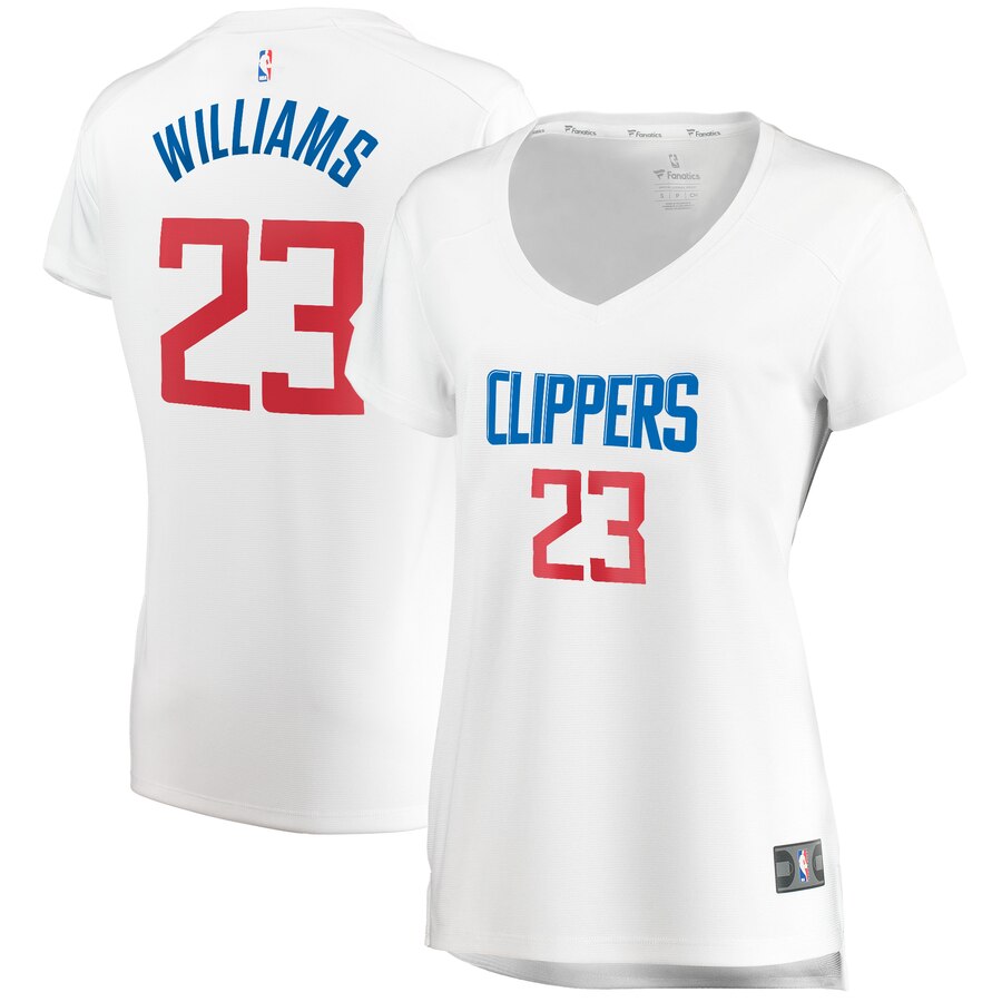 Lou Williams La Clippers Fanatics Branded Women's Fast Break Player Basketball Jersey - Association Edition - White